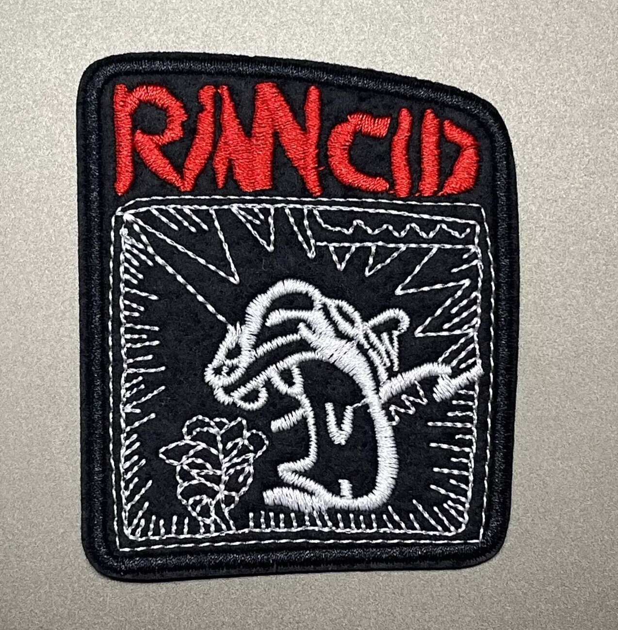 Rancid Punk Rock Band Patch Embroidered Iron 3.25×2.85 Inch
