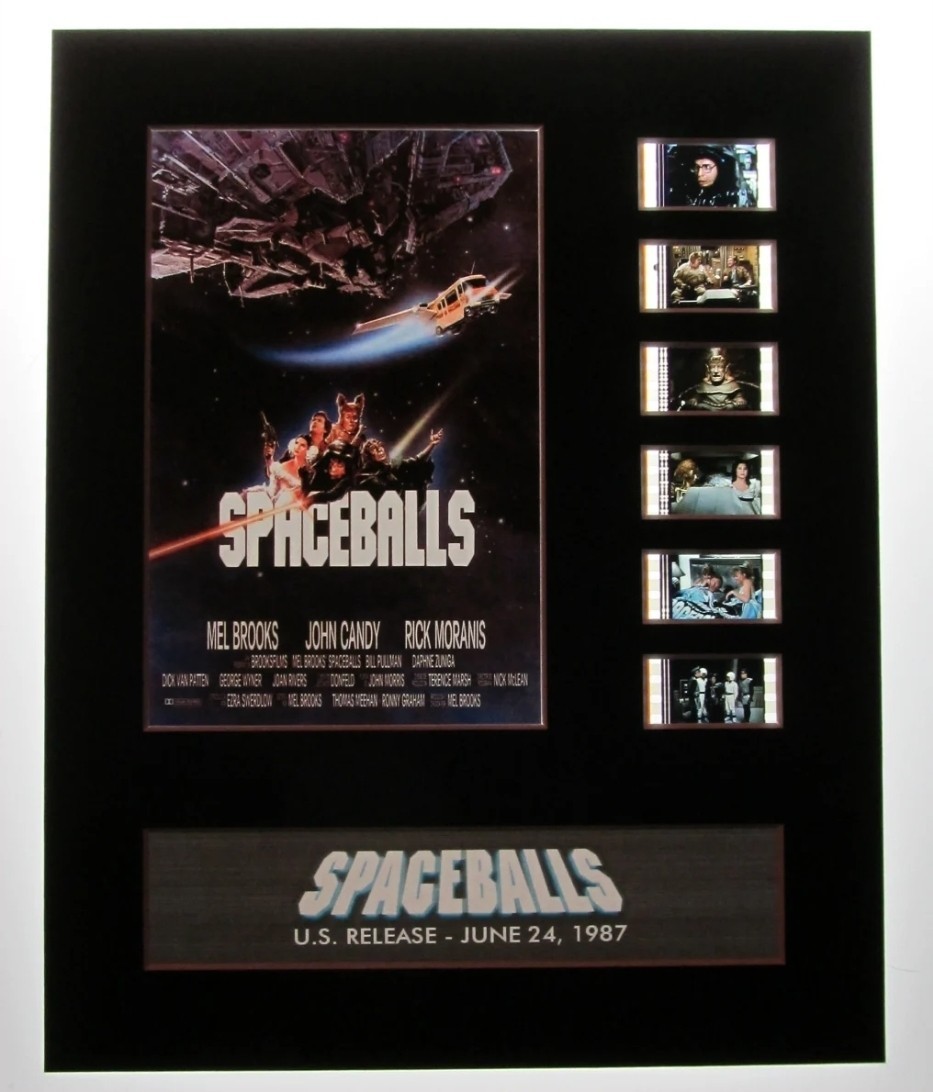 SPACEBALLS Mel Brooks 35mm Movie Film Cell Display 8×10 Original LE Collectible
