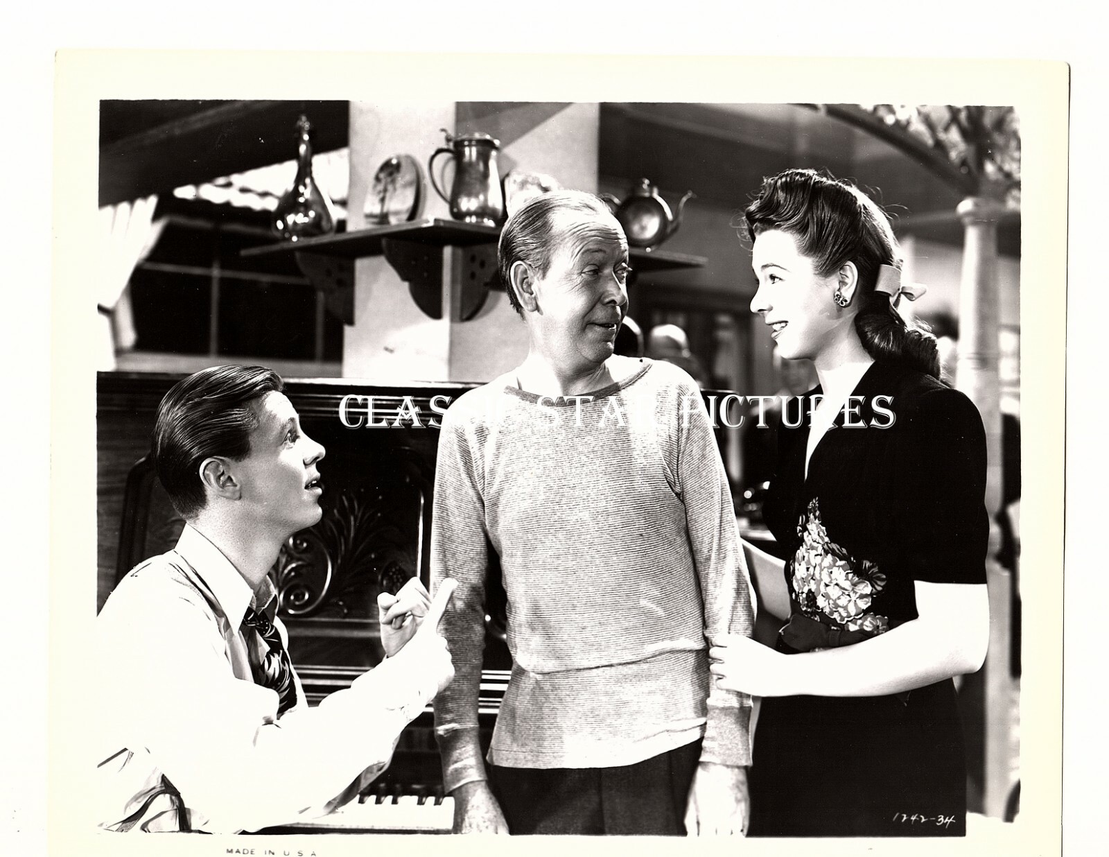 T343 Jane WIthers Jimmy Lydon Donald Meek Affairs of Geraldine 1946 photograph