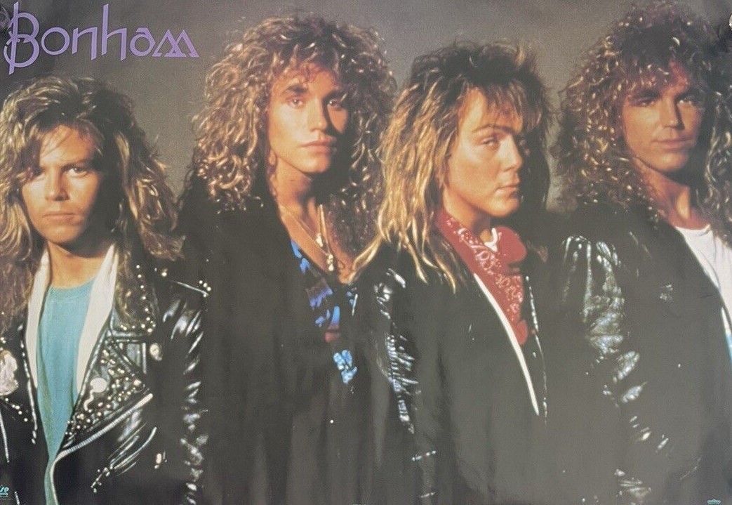 Bonham Poster 1990 Winterland Jason Bonham Group 25 X 35 8068 Rolled