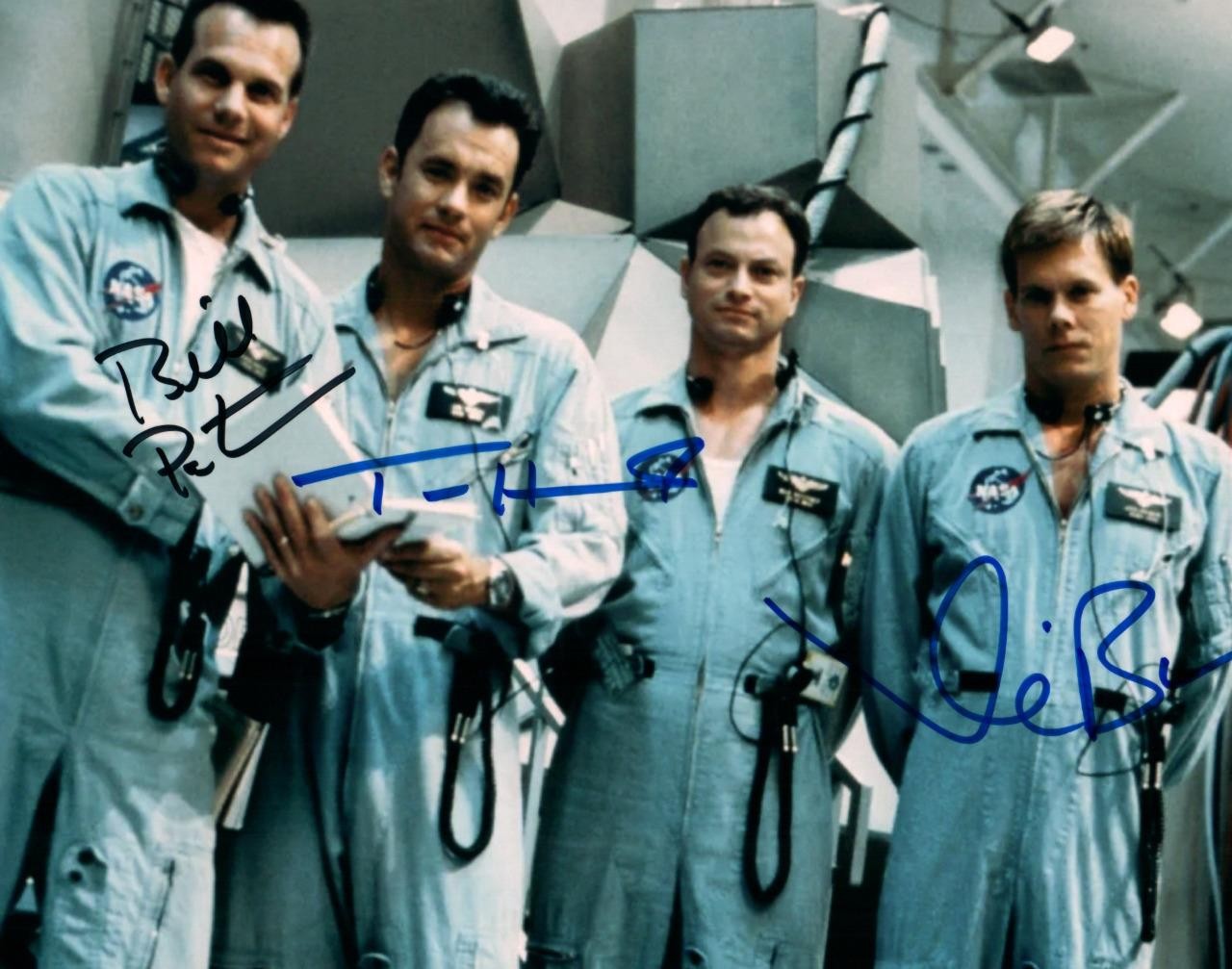 Tom Hanks Bill Paxton Kevin Bacon signed 8×10 Photo autograph Picture photo COA