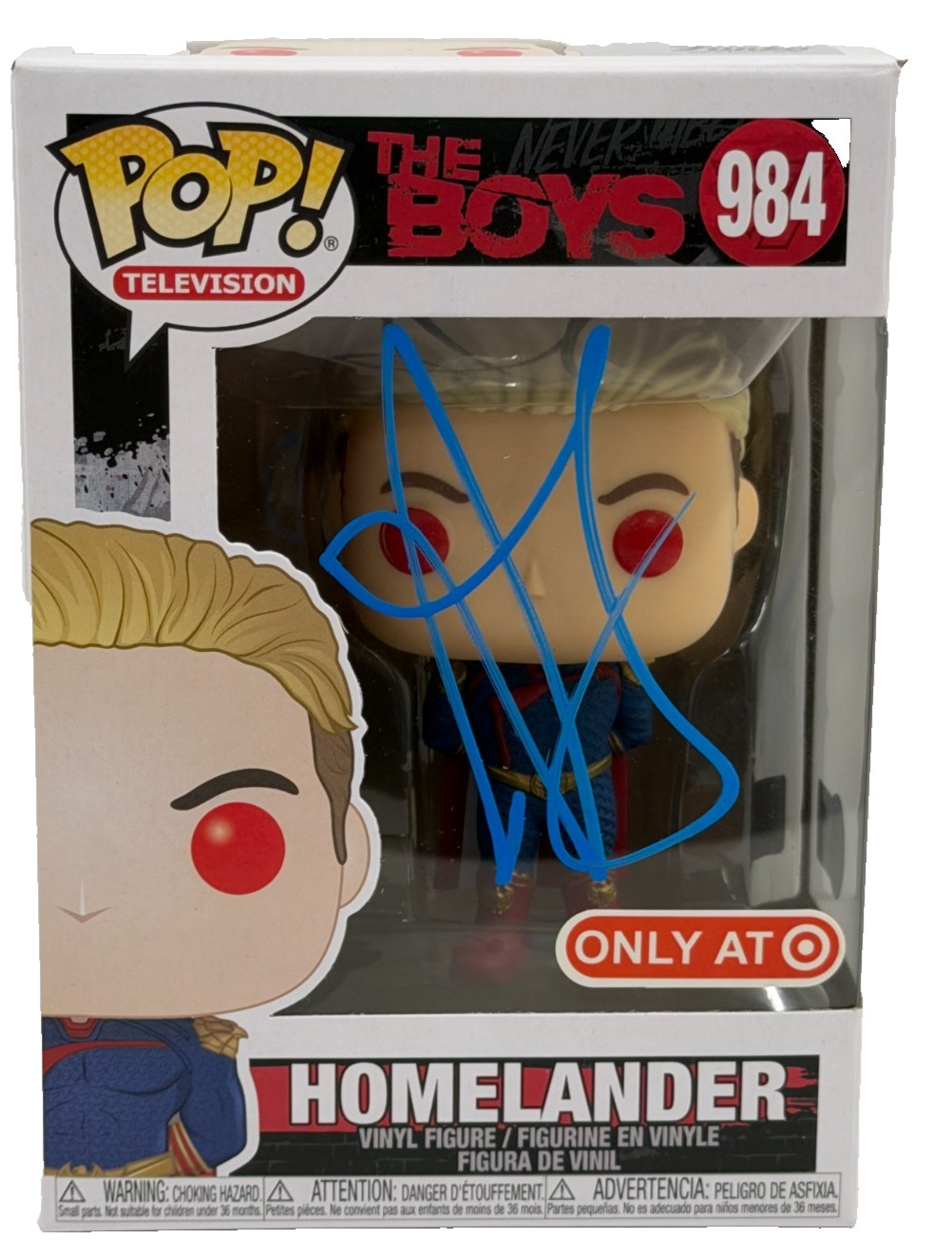 Antony Starr Signed Homelander Funko The Boys Authentic Autograph Beckett