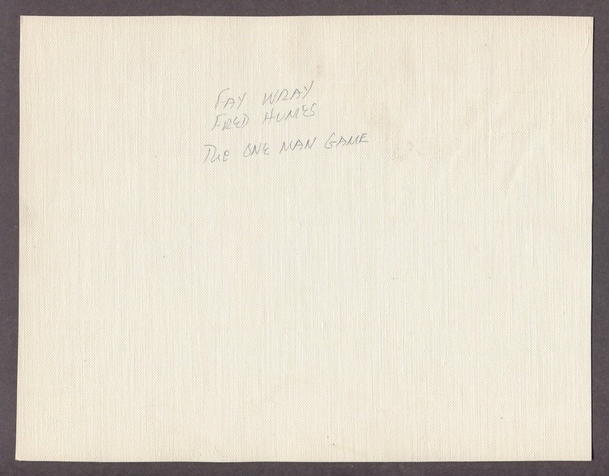 FAY WRAY One Man Game 1927 LOST FILM STILL Universal Pictures Linen Mounted