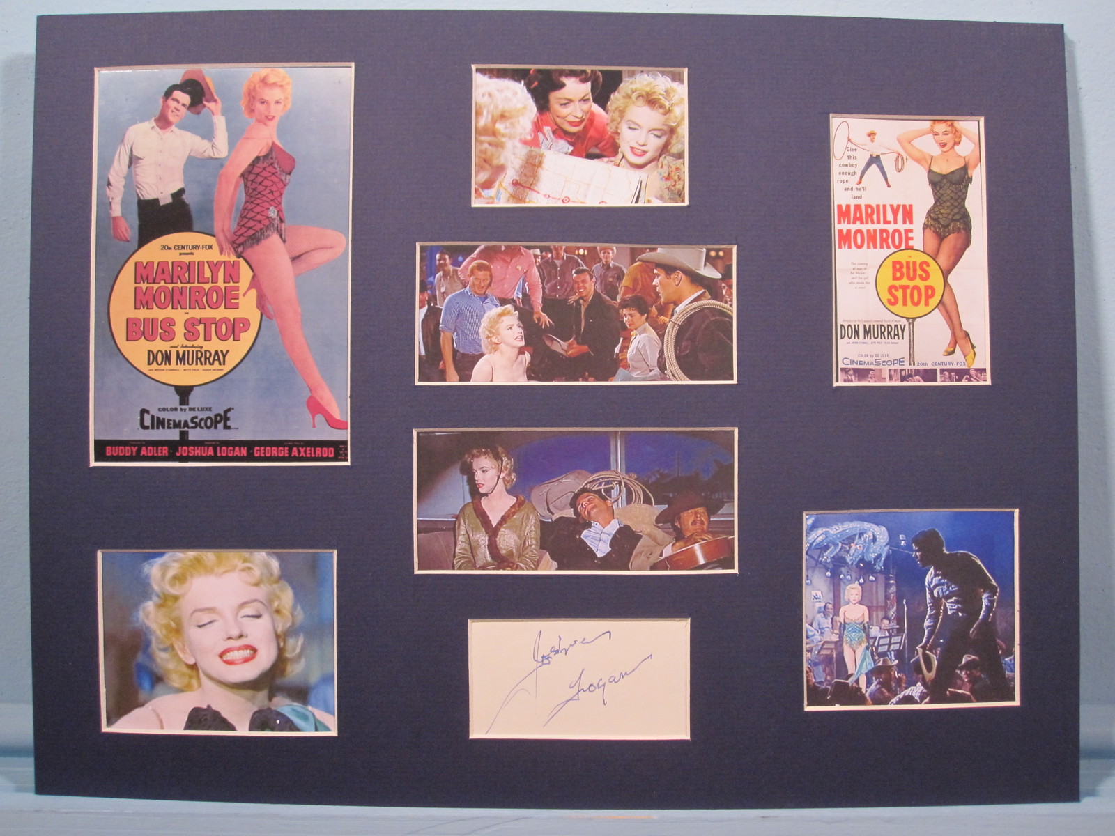 Marilyn Monore in Bus Stop signed by the director Joshua Logan