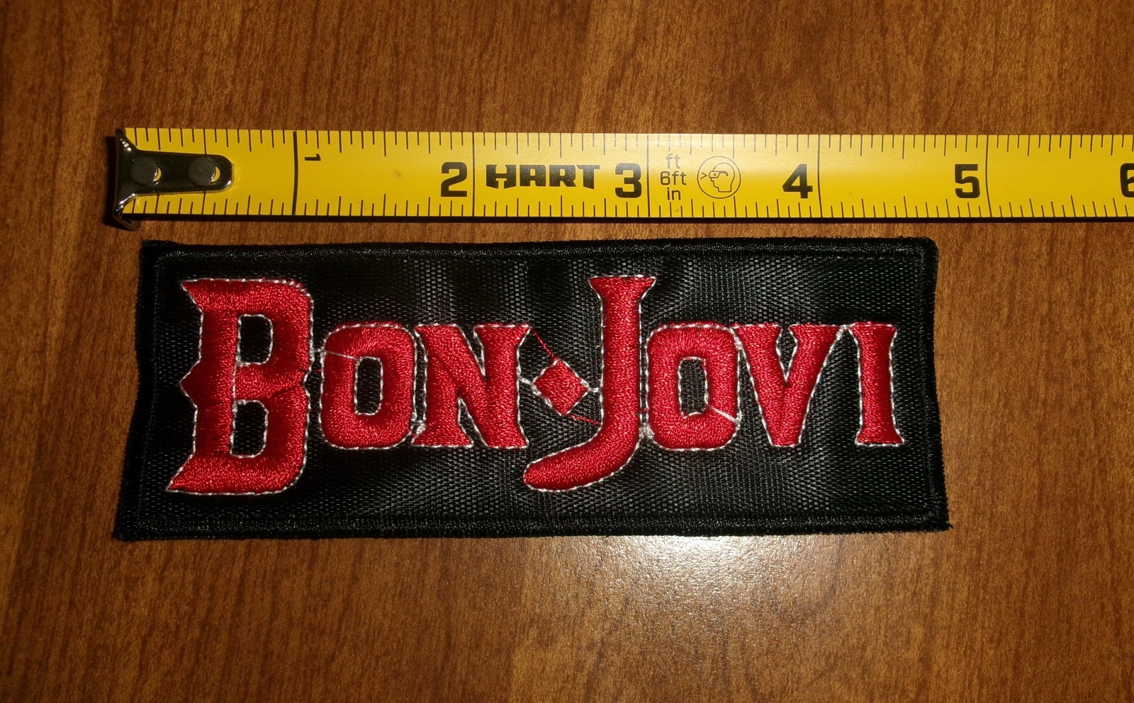 BON JOVI EMBROIDERED PATCH RARE MINT vintage concert tour promo t-shirt cd dvd