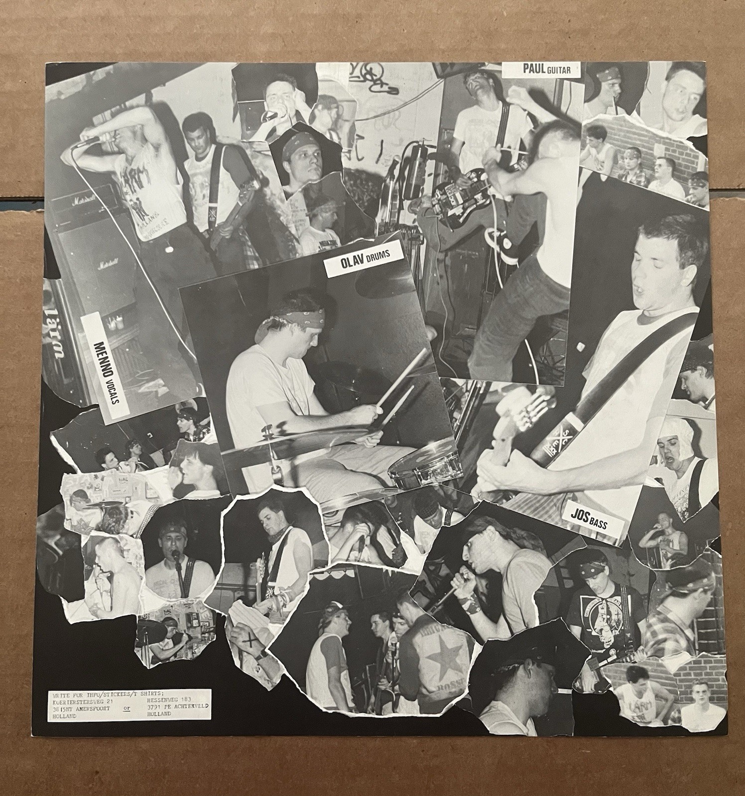 rare LARM Straight On View lyric sheet One Step Ahead 1986 Straight Edge HC