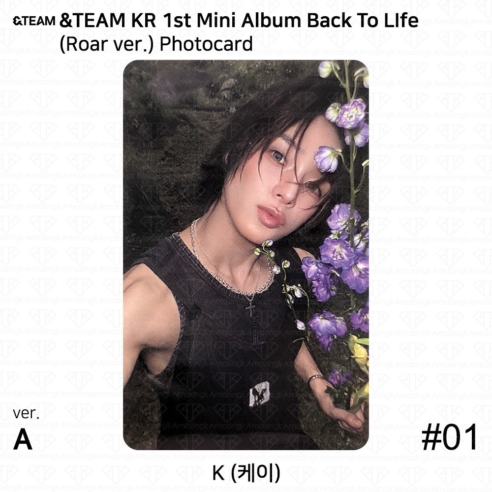 &TEAM KR 1st Mini Album Back To Life Roar ver. Official Photocard Postcard KPOP