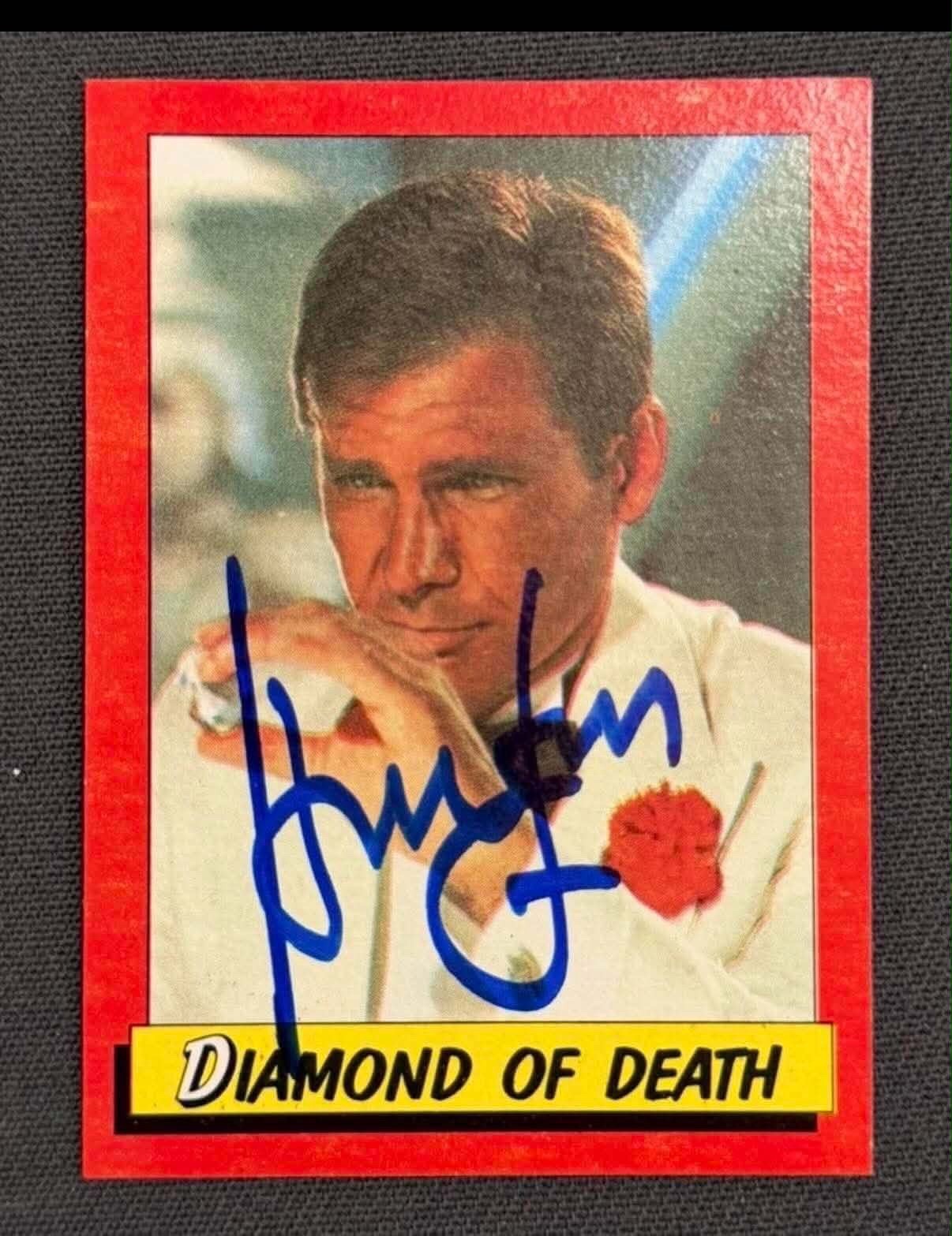 Harrison Ford Signed Temple Of Doom Trading Card Indiana Jones JSA