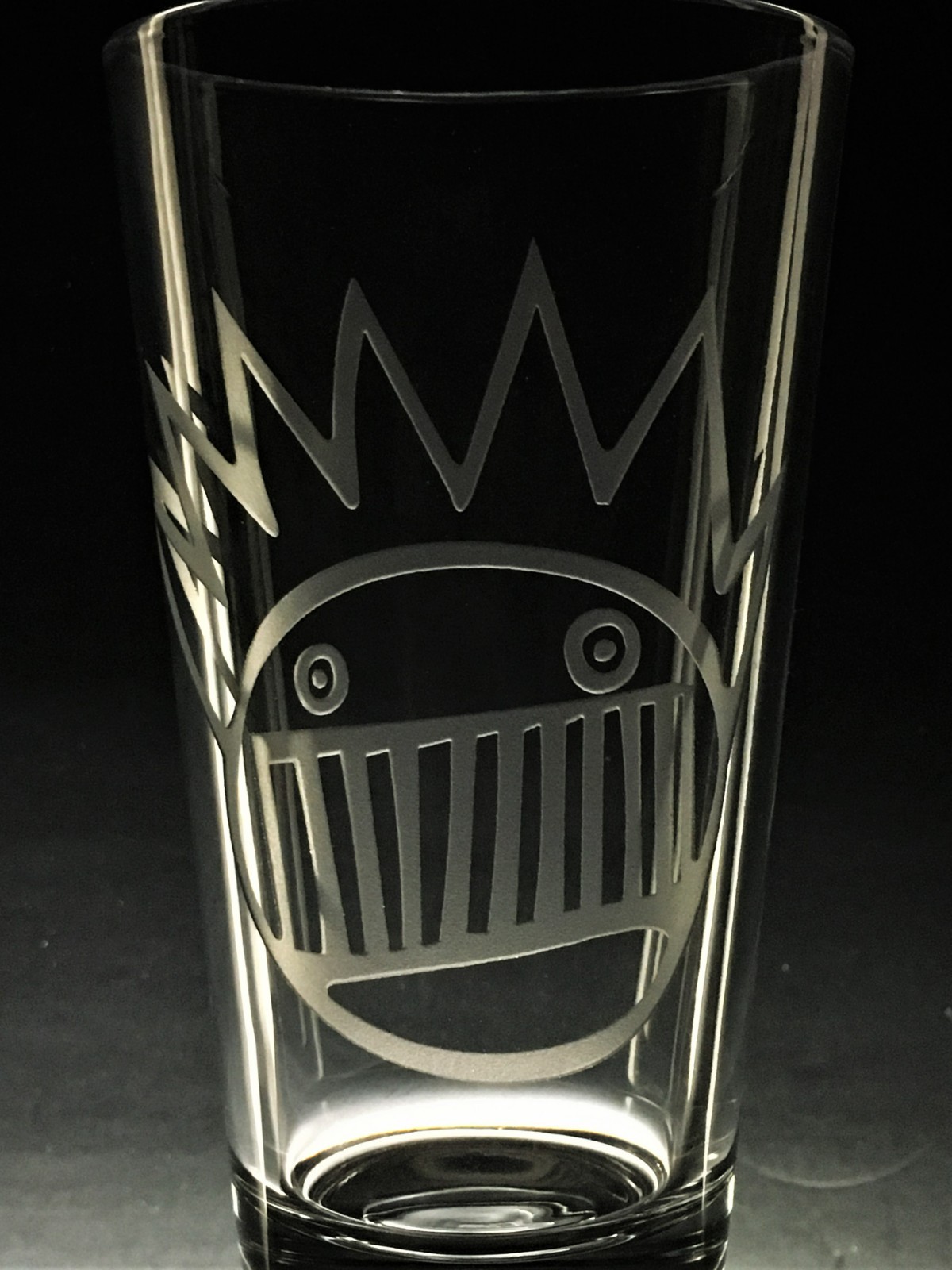 Sandblasted ~WEEN BOOGNISH ~ 16oz pint glass~ COLLECTIBLE ~