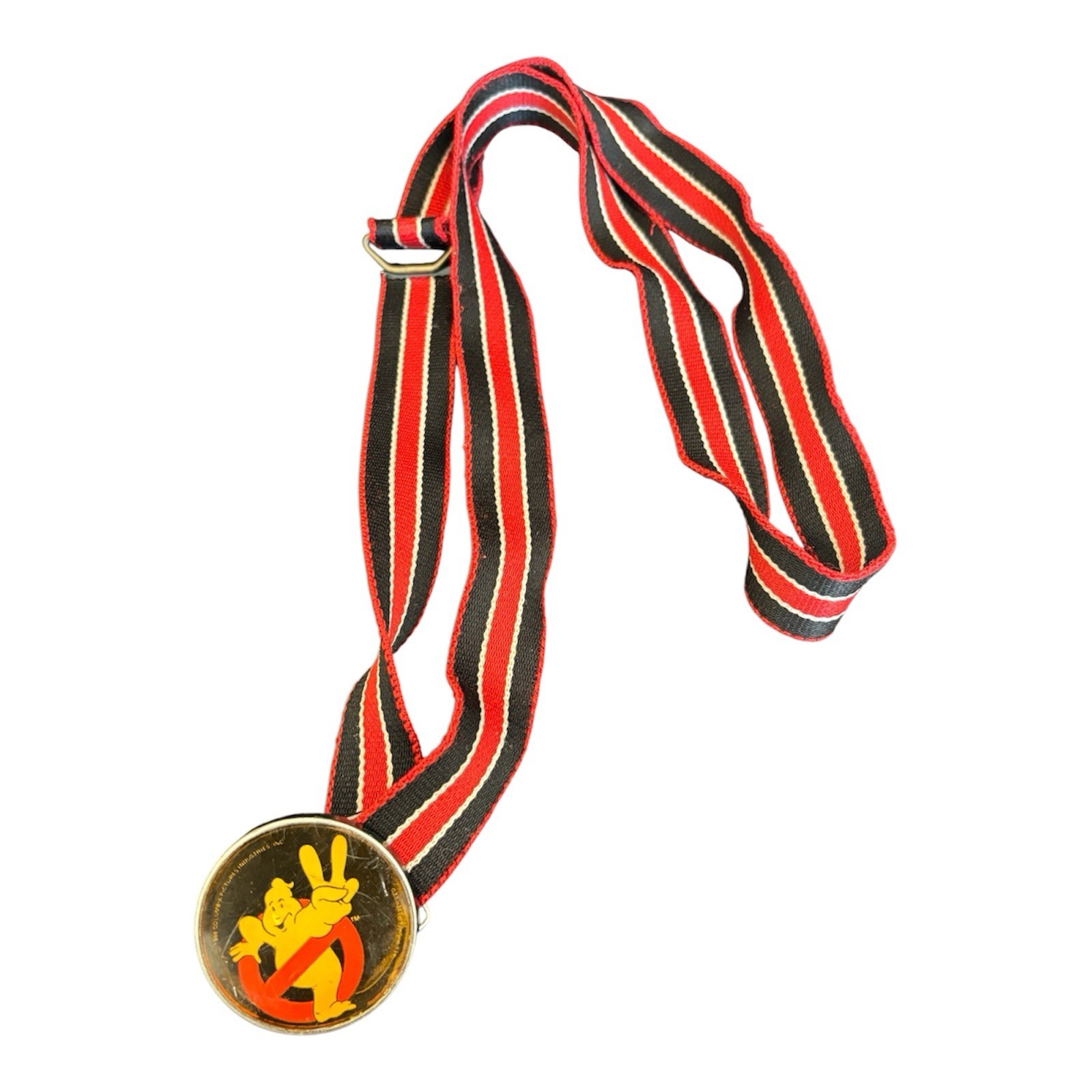 Ghostbusters 2 Vintage 1988 Medal Medallion Necklace Lee NYC Columbia Pictures