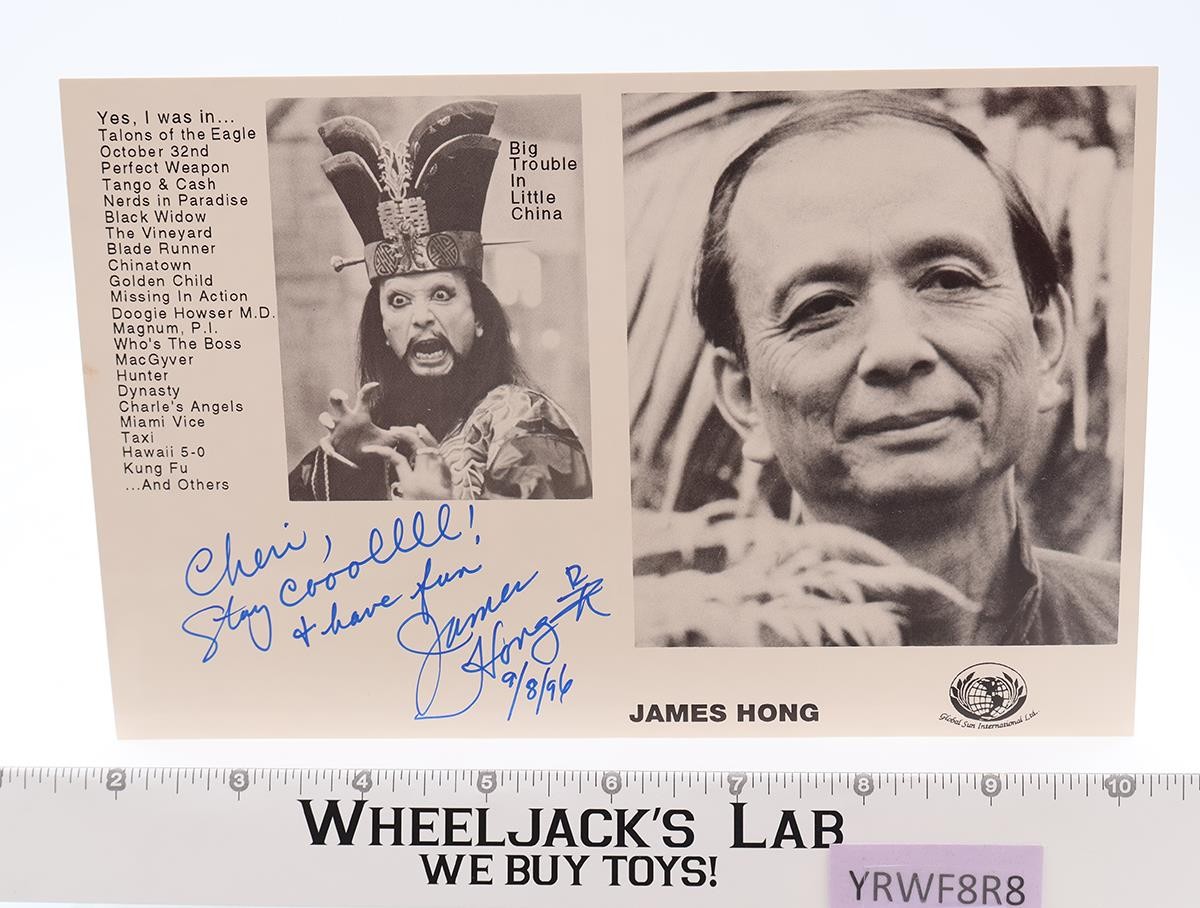 David Lo Pan Big Trouble in Little China James Hong AUTOGRAPHED 6×8 Photo
