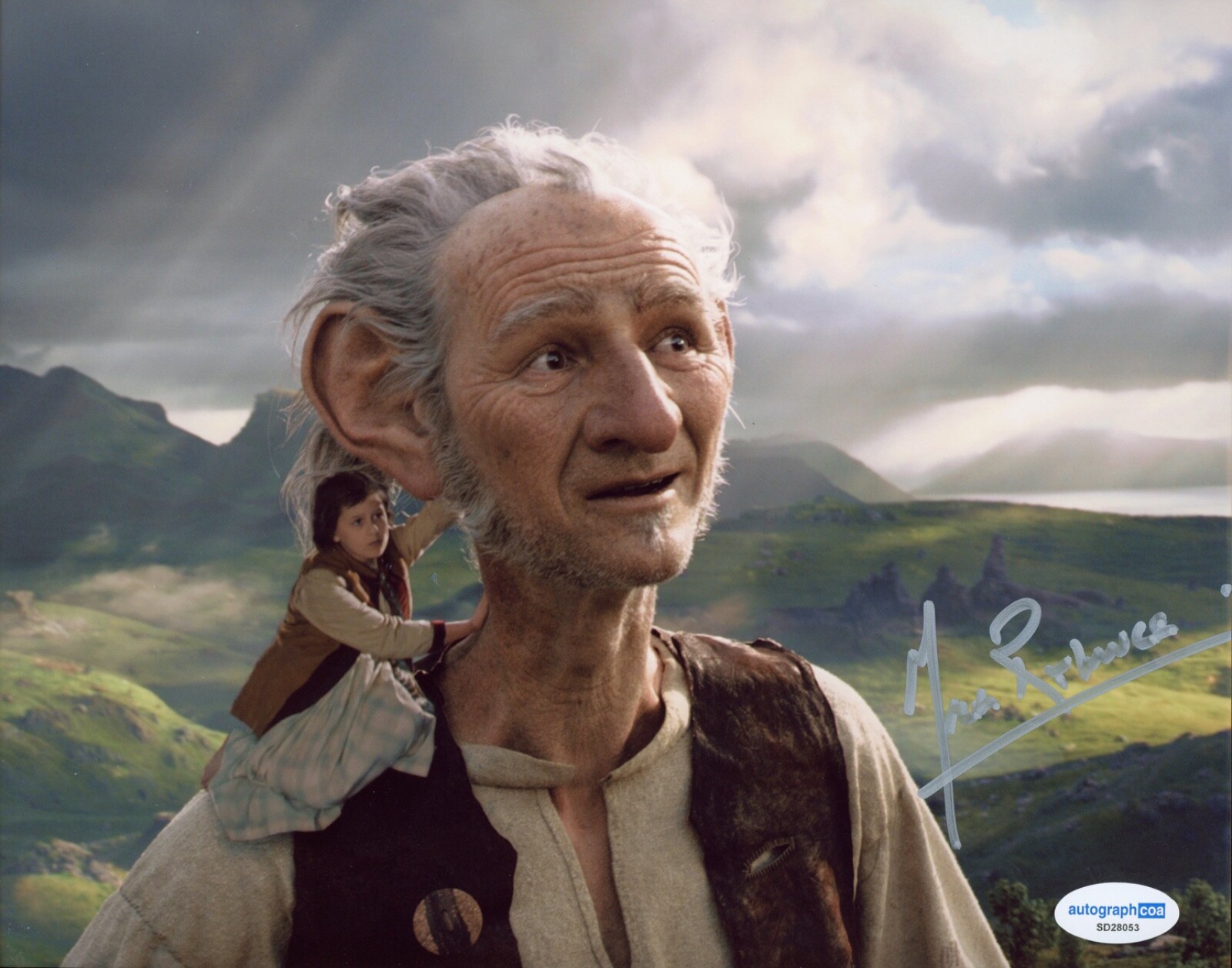 Mark Rylance signed photo 8×10 ACOA autographed The BFG