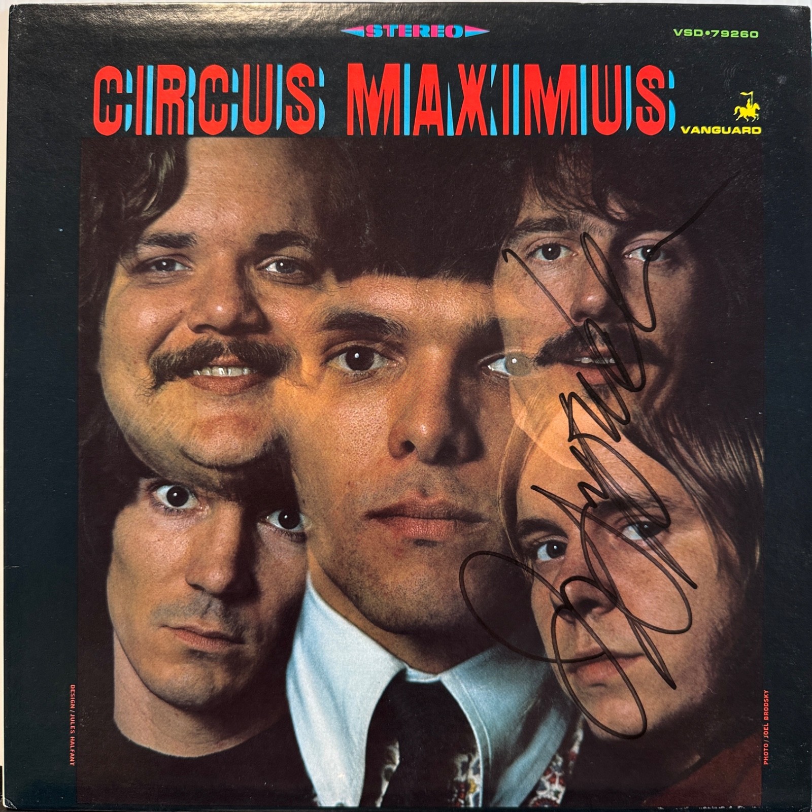 AUTOGRAPHED – CIRCUS MAXIMUS usa vinyl reissue AUTOGRAPHED BY JERRY JEFF WALKER