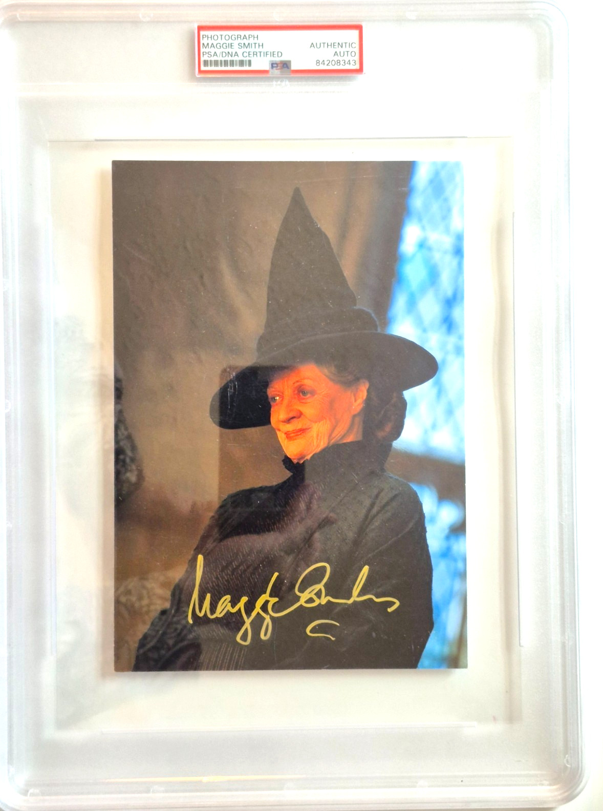 MAGGIE SMITH SIGNED AUTOGRAPHED PHOTO PSA COA ENCAPSULATED RARE HARRY POTTER