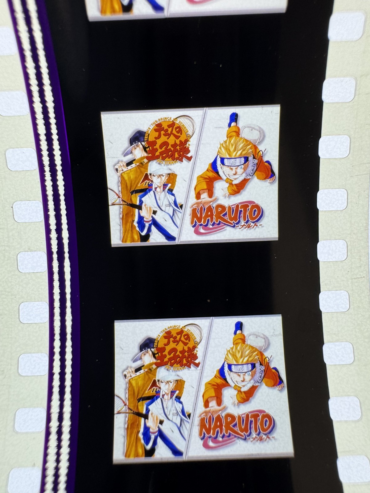 Naruto 35mm Film Cell Strip Weekly Shonen Jump Prince of Tennis Promo Very Rare