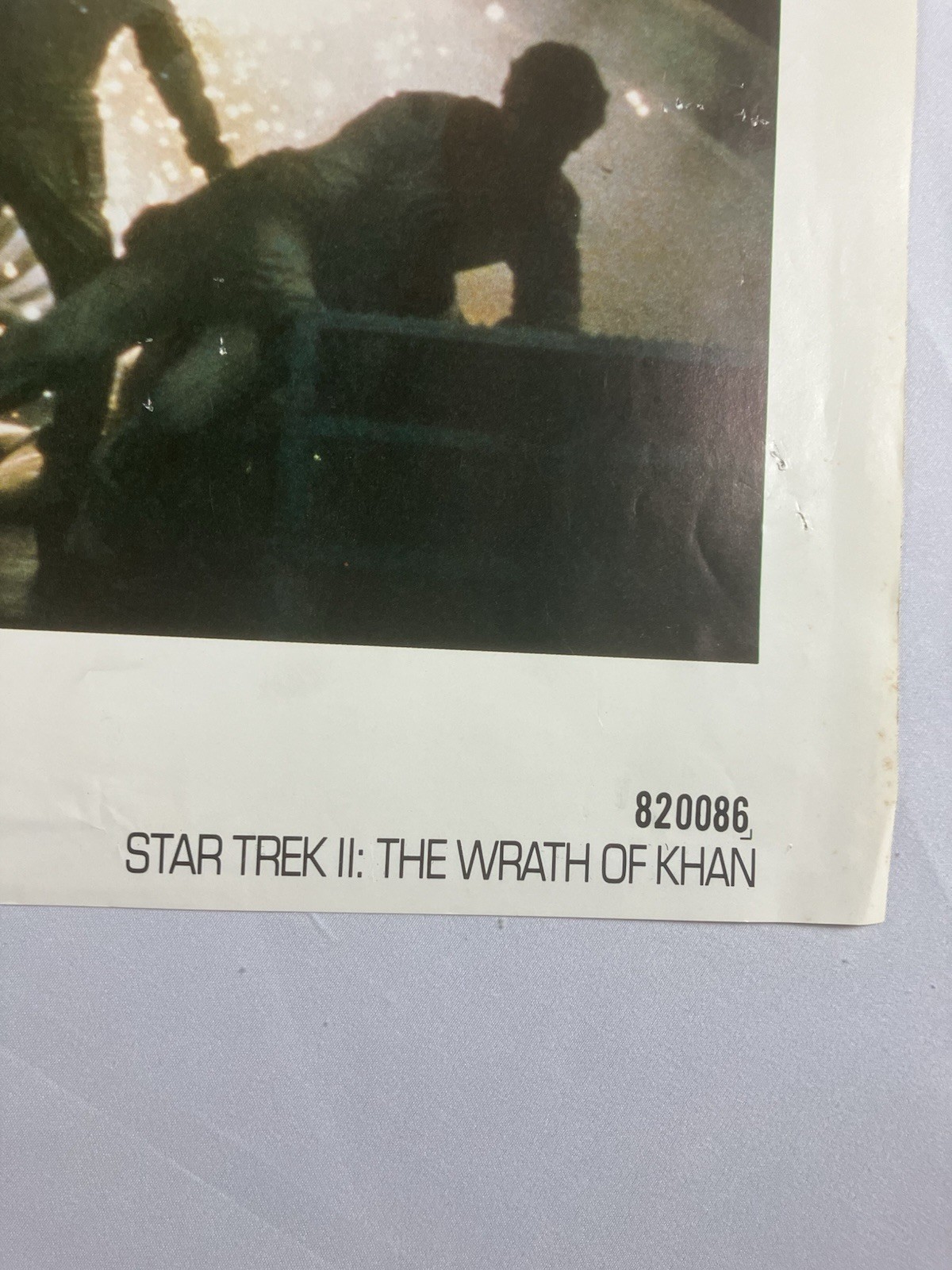 Star Trek 2 The Wrath of Khan Original One Sheet Movie Poster 1982 Vtg 41″ x 27″