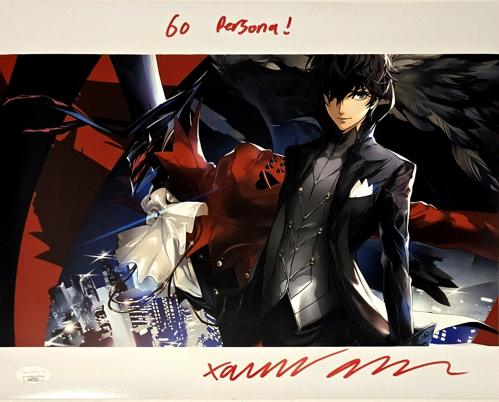 Xander Mobus Signed Photo Joker Ren Persona Video Game Autograph JSA COA 211