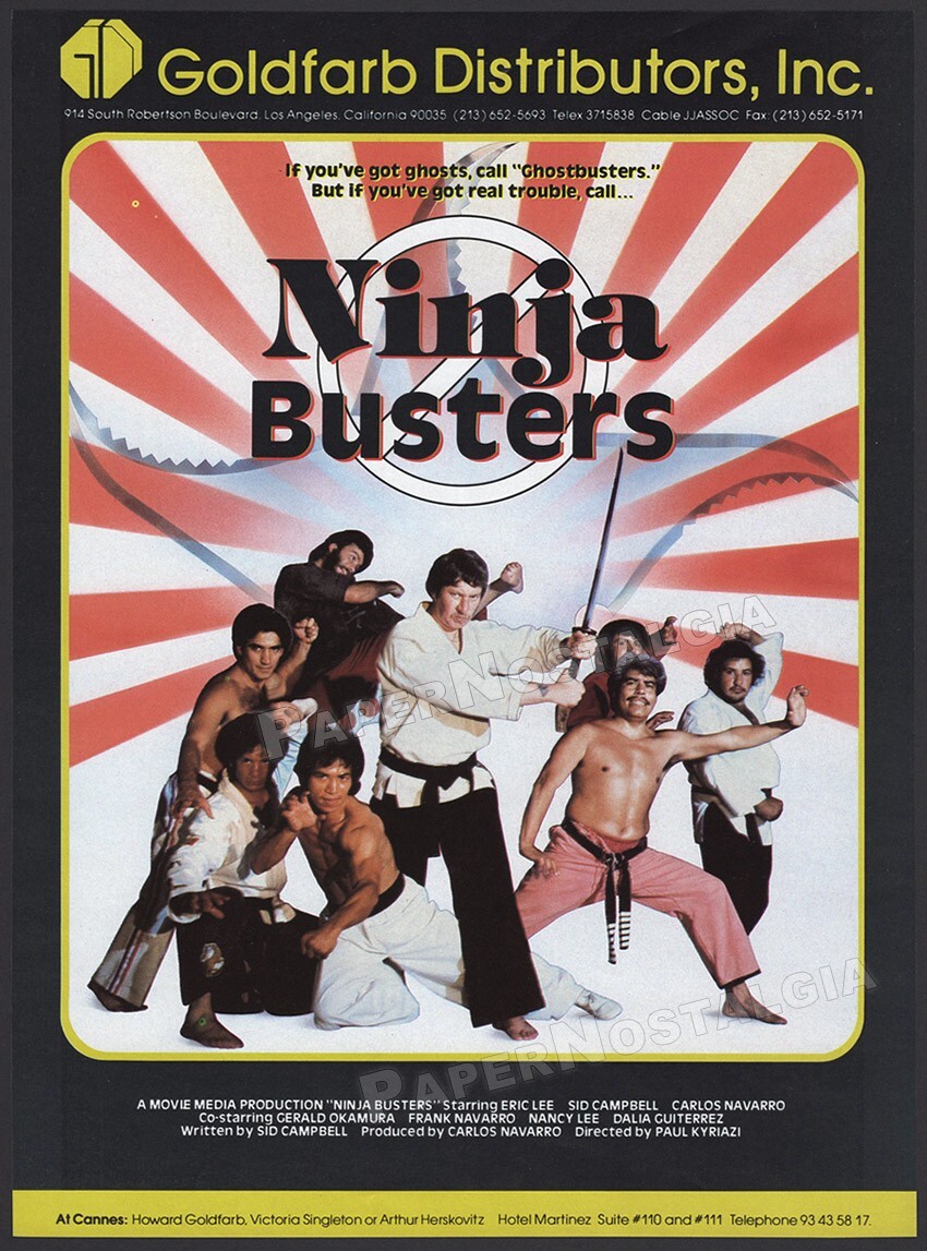 NINJA BUSTERS – Original 1988 Trade AD / ADVERT – Eric Lee – Gerald Okamura
