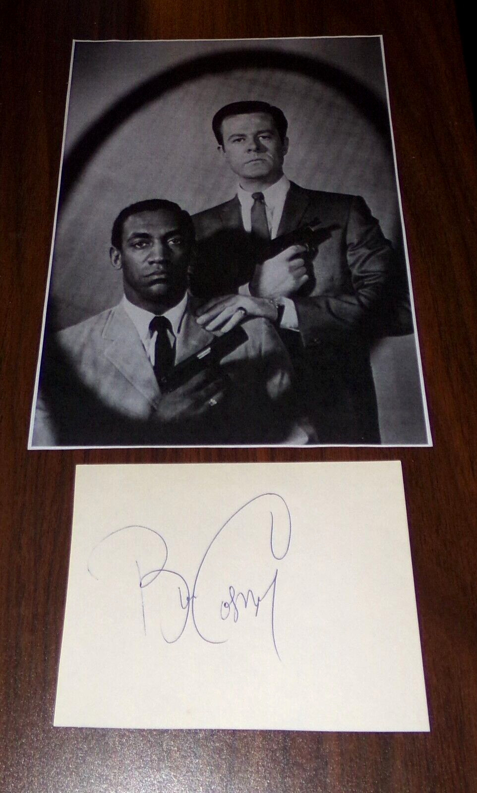 Bill Cosby Autographed 3 3/4″ x 5″ Collectors Page I Spy Cosby Show