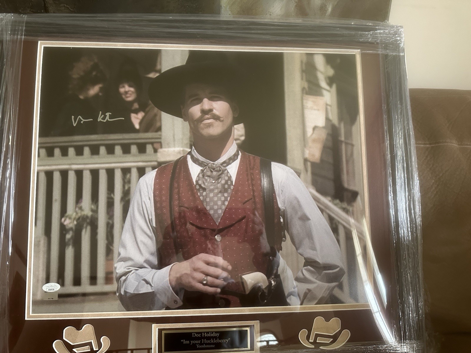 Val Kilmer DOC Holliday Signed Framed 16×20 Photo JSA- & Celebrity Authentics
