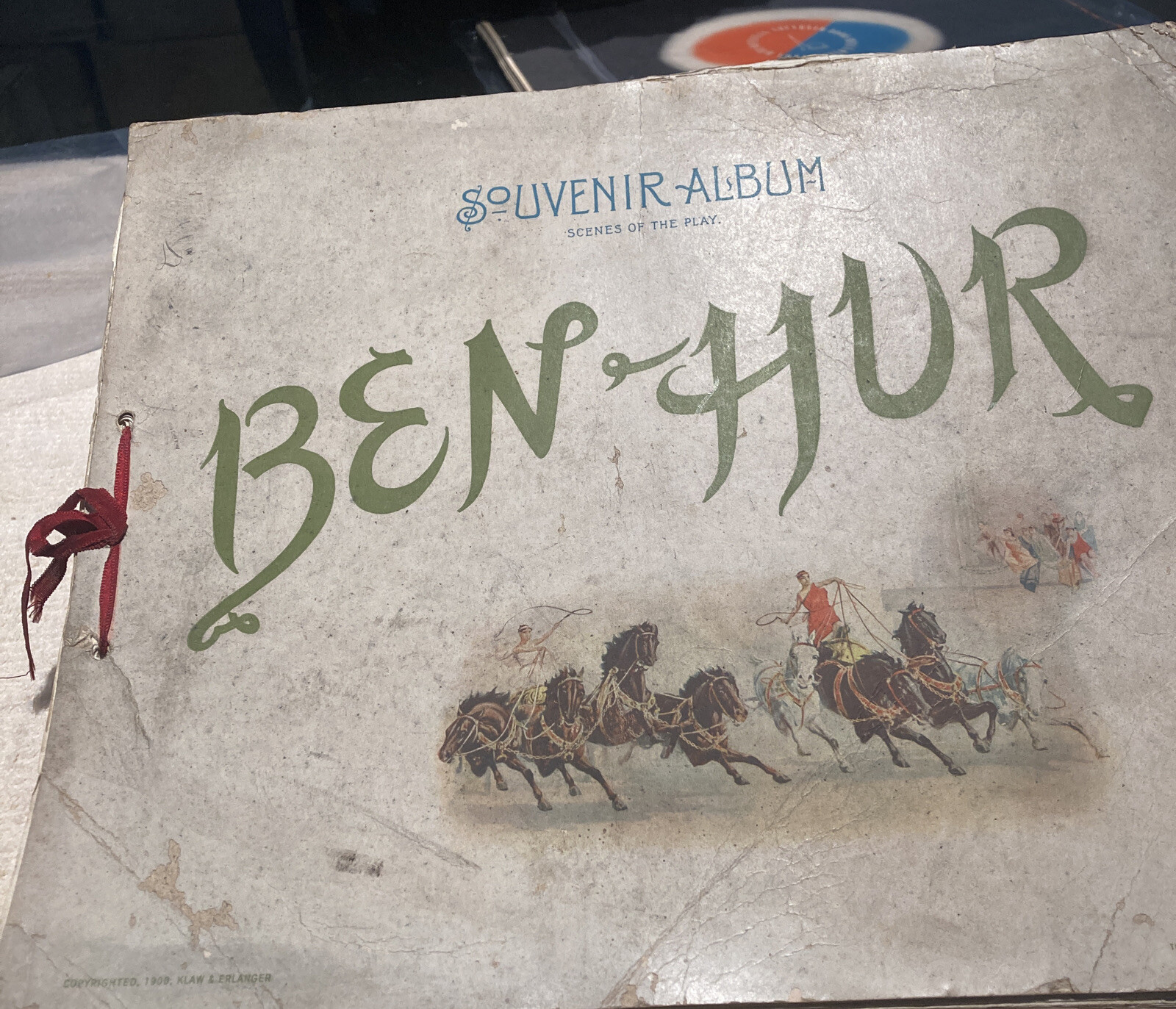 Vintage 1900 Ben-Hur Souvenir Album “Scenes Of The Play” Broadway Production