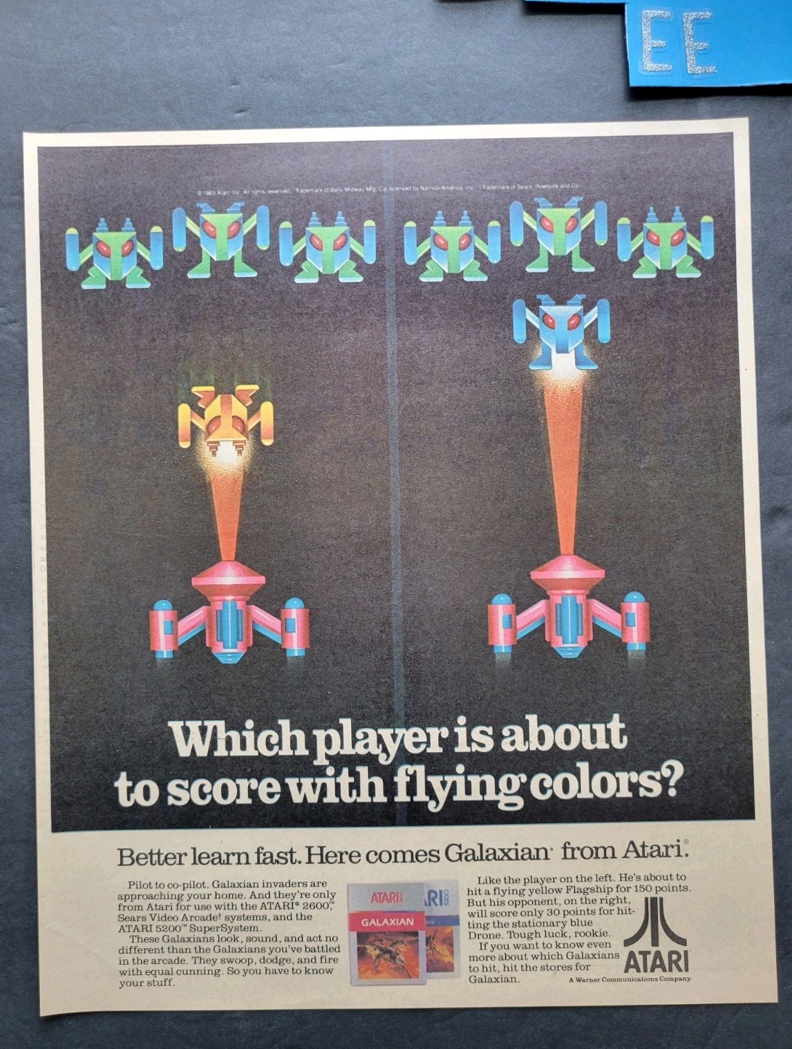 Atari Galaxian Video Game Promo Print Advertisement 1983