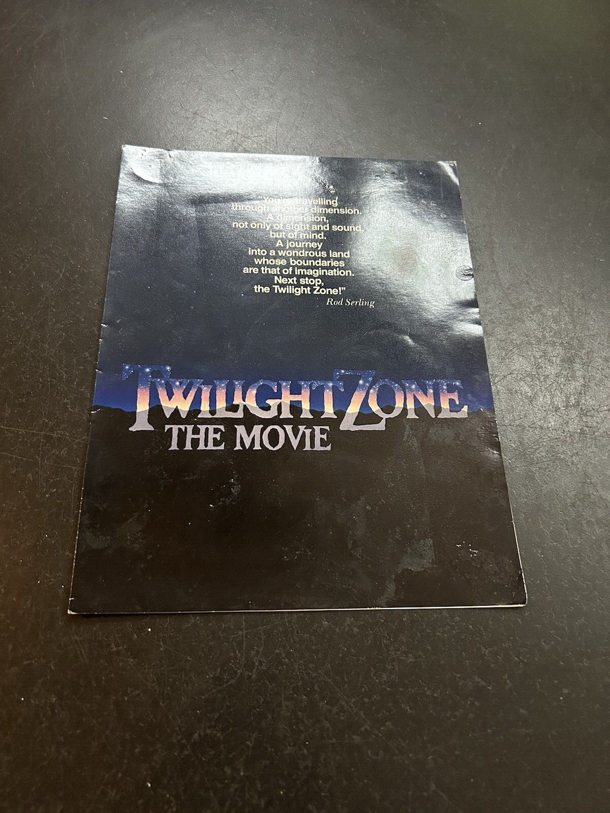 TWILIGHT ZONE-THE MOVIE-1983-SCREENING PROGRAM (2 pp) w/Cast List, Tech. Credits