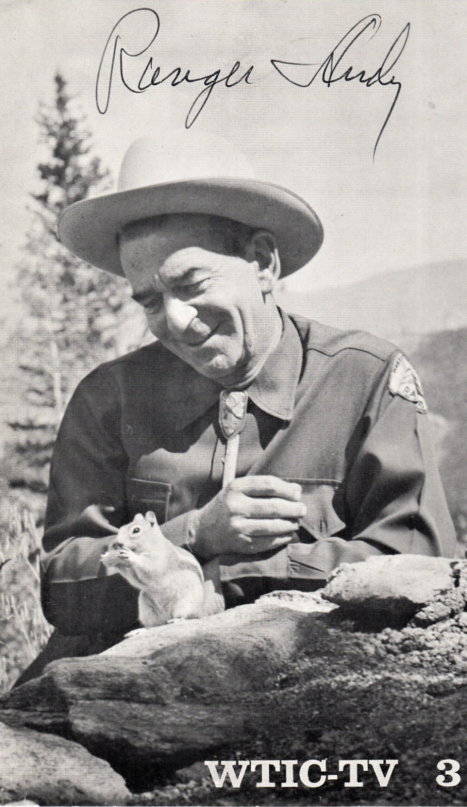 Hartford CT Ranger Andy Autographed Photo WTIC TV-3 Childrens Show 1957-1968