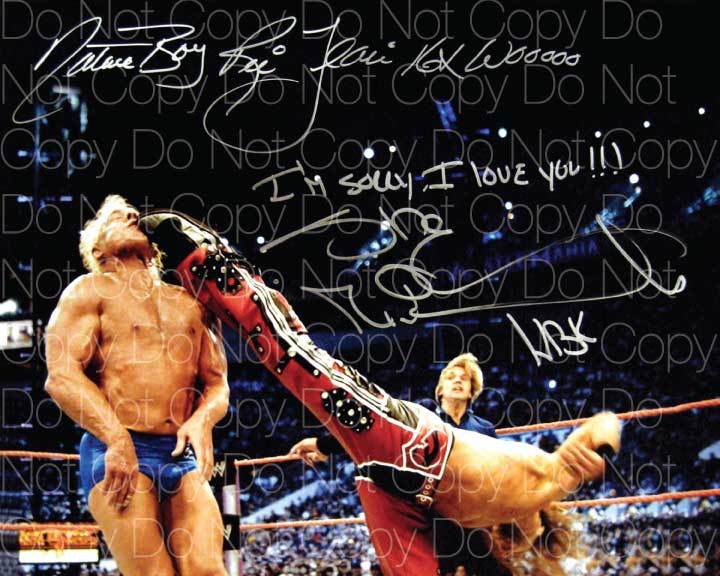 Shawn Michaels Ric Flair Nature signed 8X10 photo picture poster autograph RP