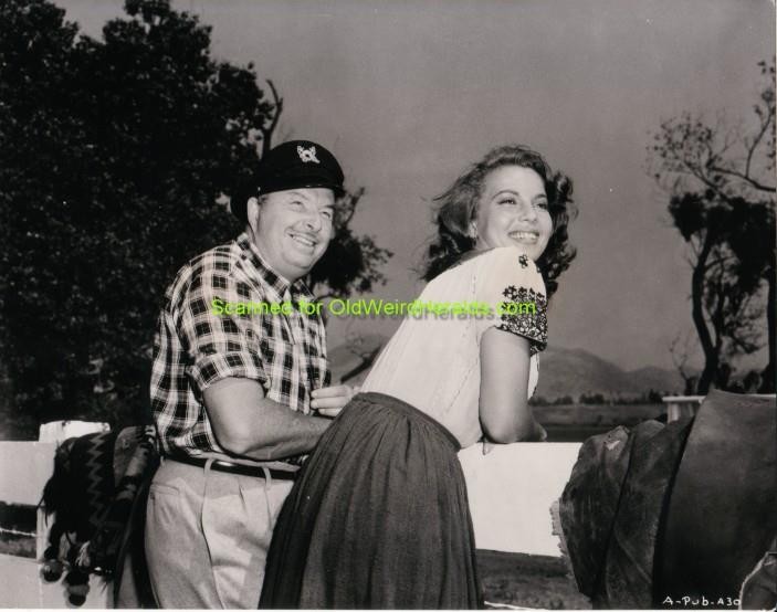 ABBE LANE Xavier Cugat MOVIE PHOTO #3 w/press AMERICANO 1955 Vtg RKO Latin DANCE