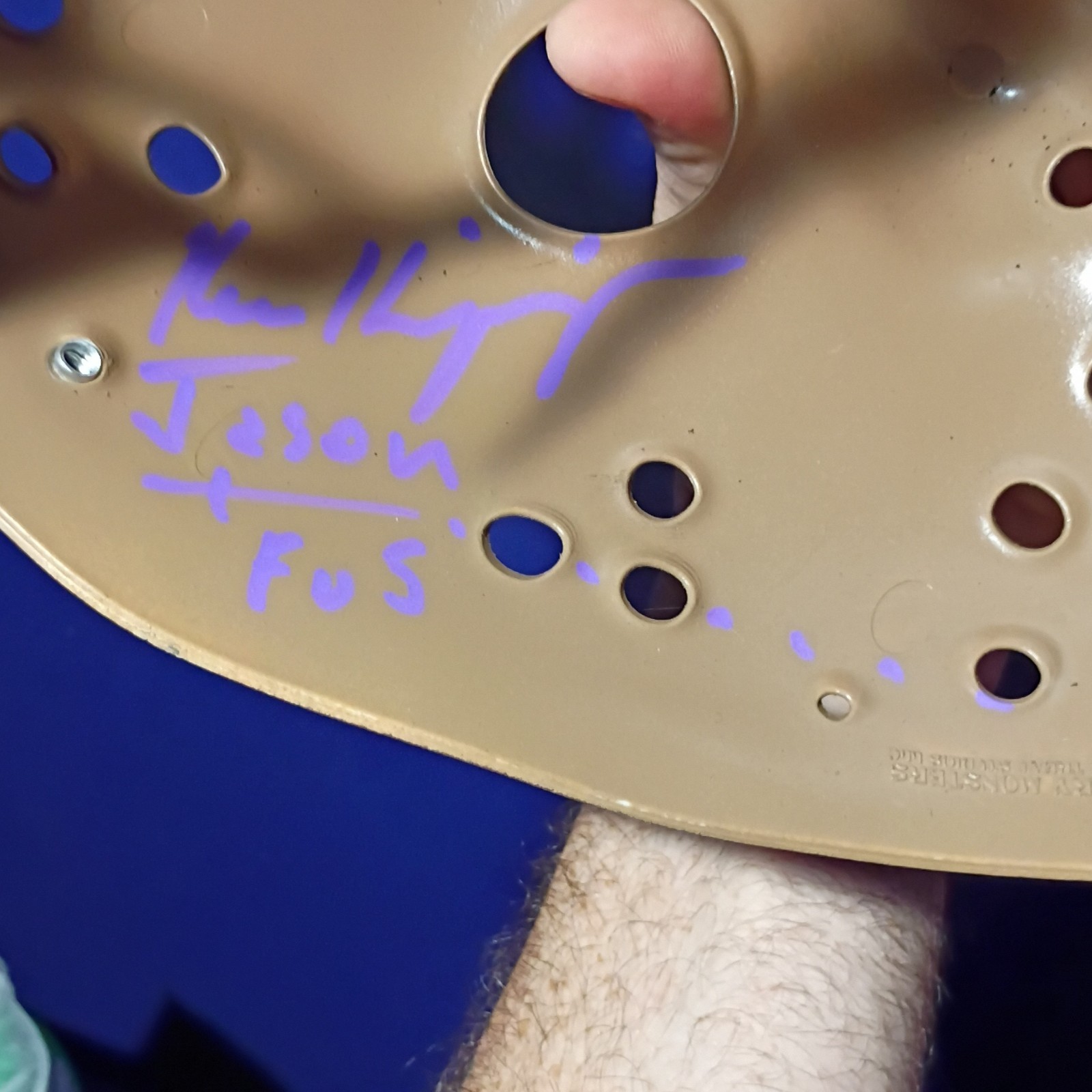 Jason Voorhees Mask Signed ( ken kirzinger ) Freddy VS Jason