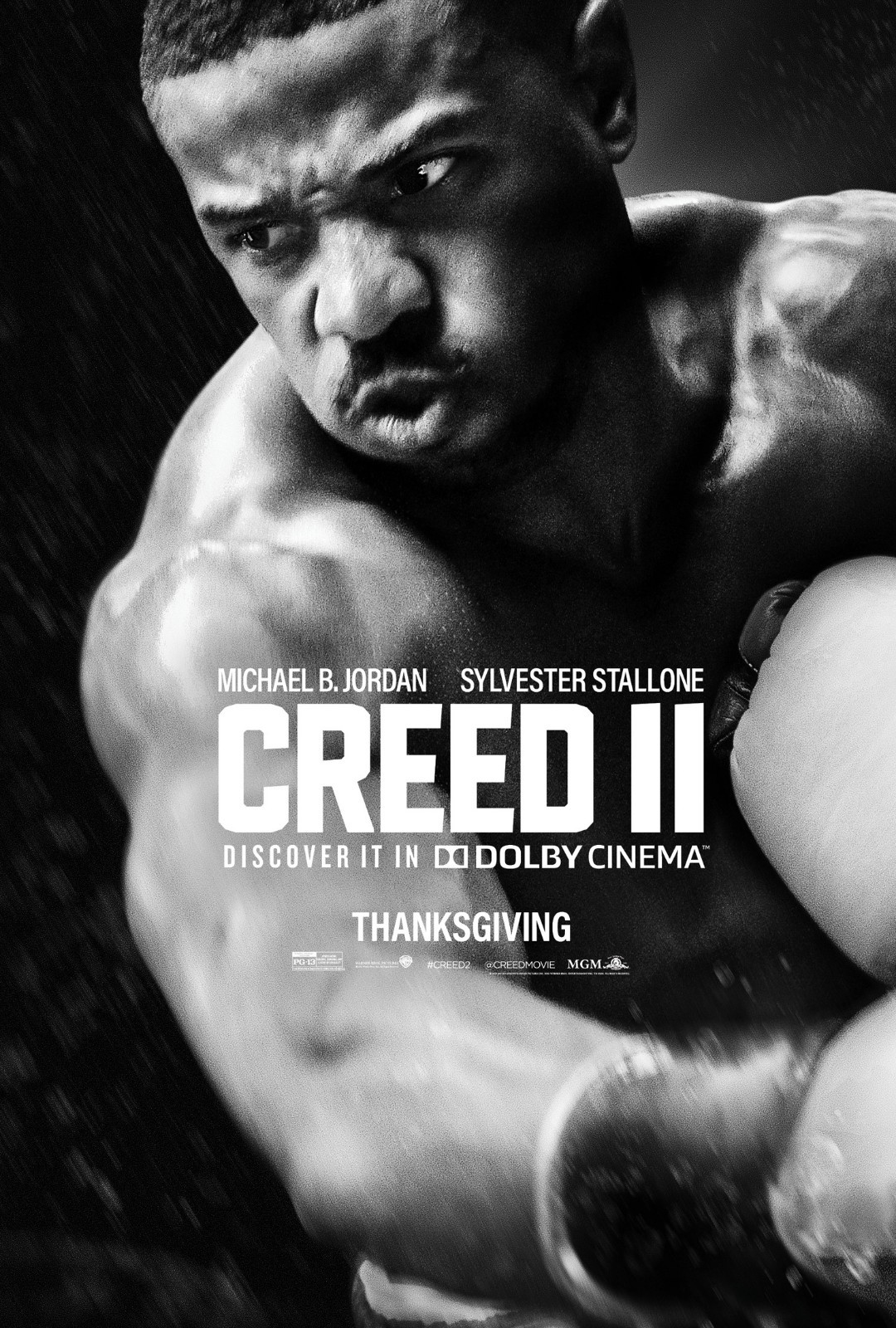 Creed II movie poster – Michael B. Jordan (C) – 11″ x 17″ Boxing, Rocky poster