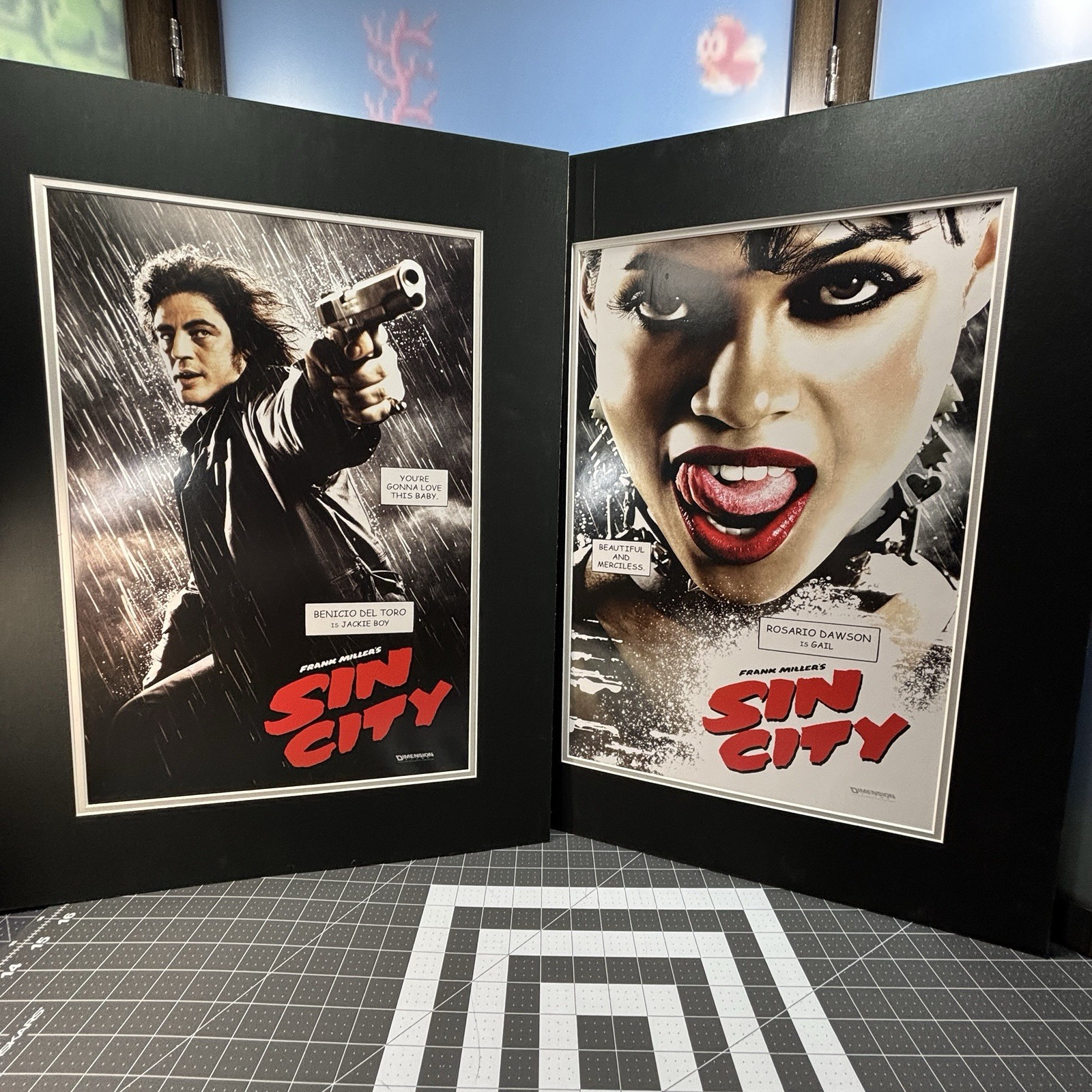 Sin City Frank Miller Robert Rodriguez Posters Rosario Dawson & Benicio Del Toro
