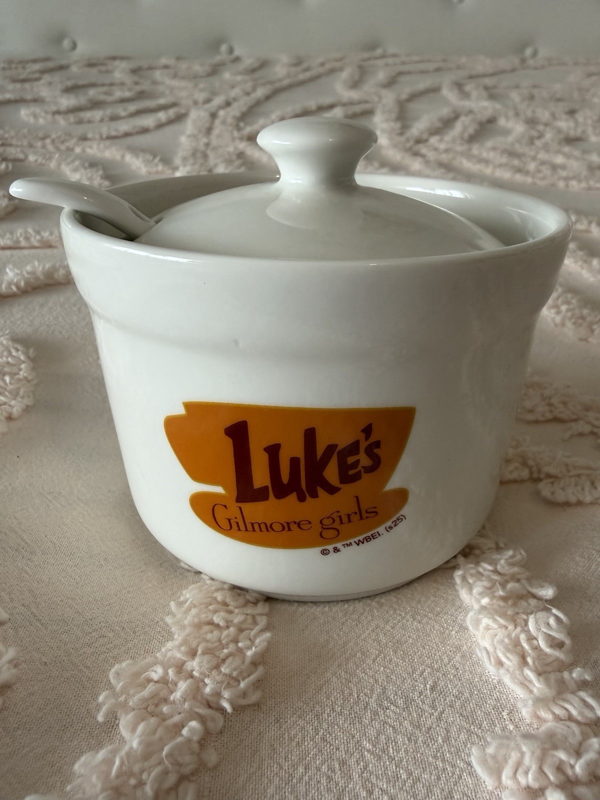 Gilmore Girls Luke’s Diner Ceramic Sugar Bowl w/ Lid & Spoon – Warner Bros.
