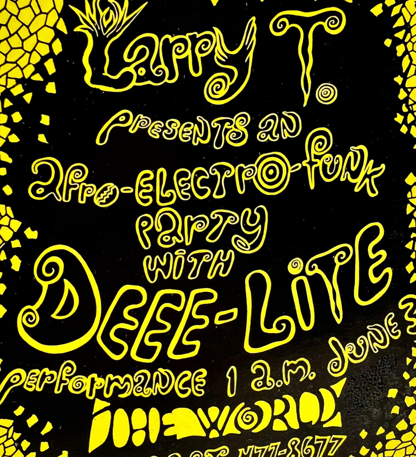 Rare Early Performance by DEEE-LITE at The World Nightclub – Vintage Invitation