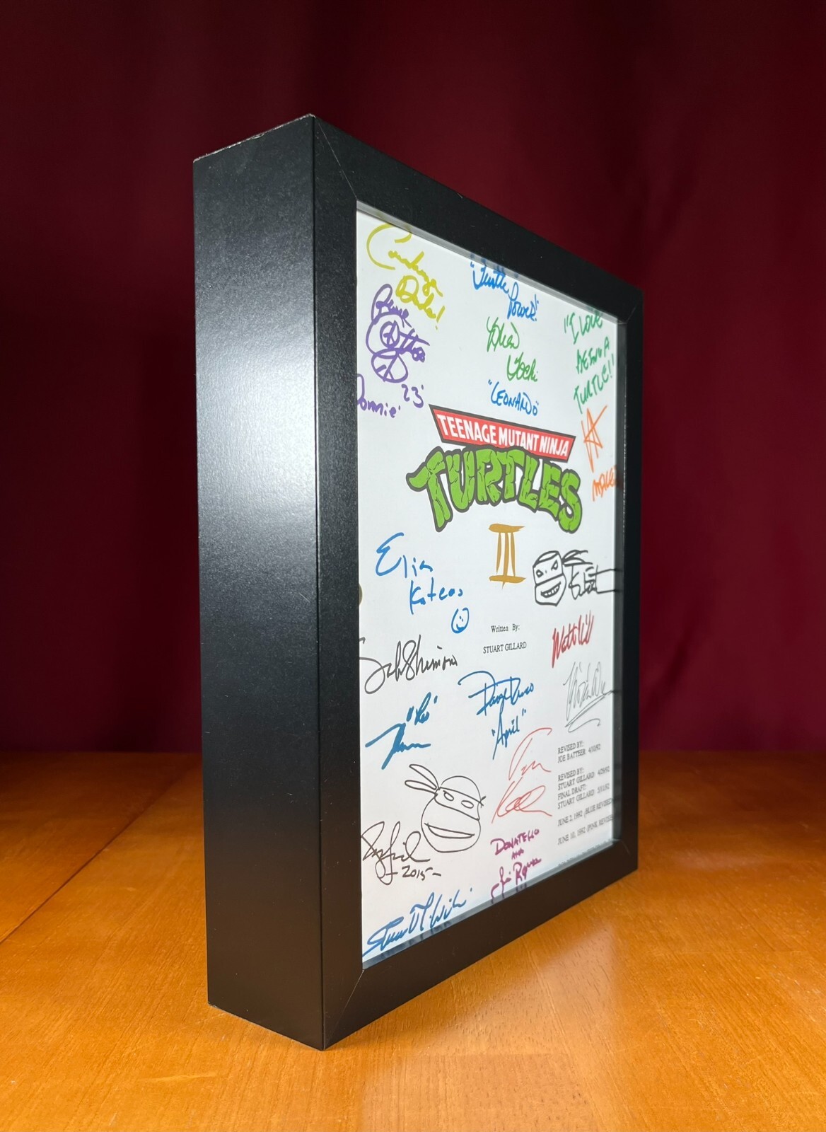 Teenage Mutant Ninja Turtles III Script Signed- Autograph Reprints 114 Pgs- TMNT