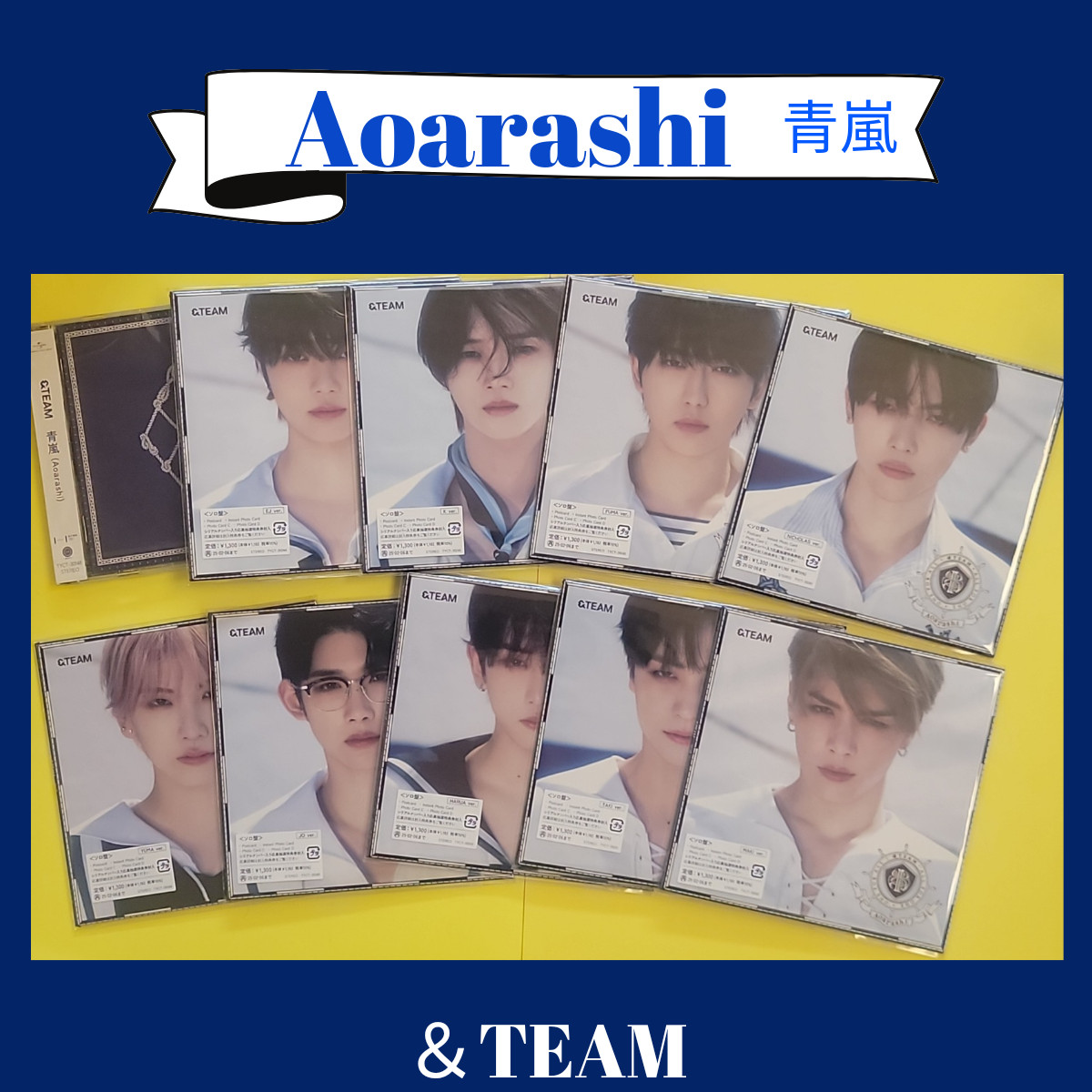&TEAM 青嵐 Aoarashi 2nd Single CD andteam Solo Jacket Ver. Japan K-POP