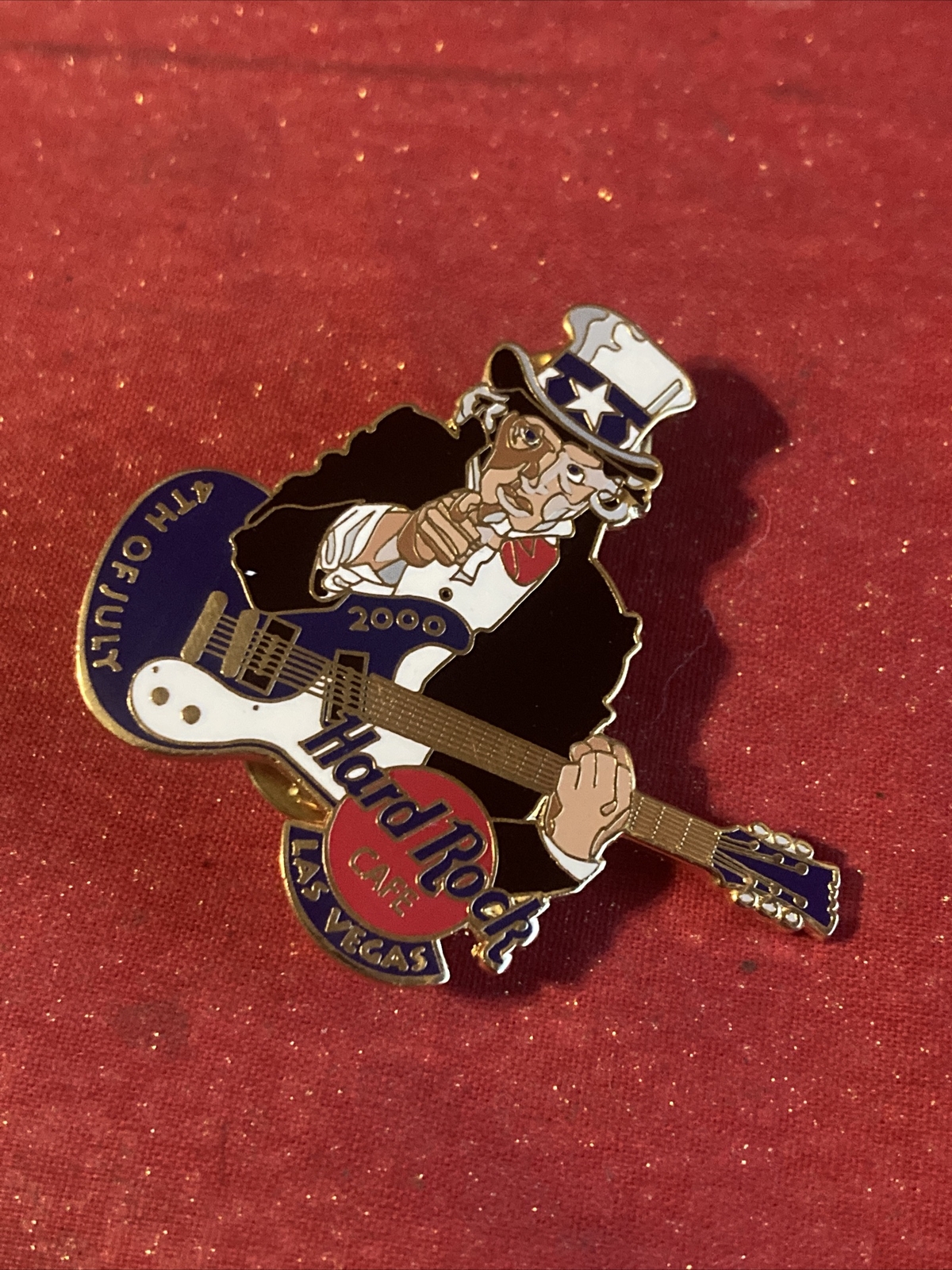 Vintage 2000 4th of July Hard Rock Cafe Las Vegas Limited Edition 1200 Pin