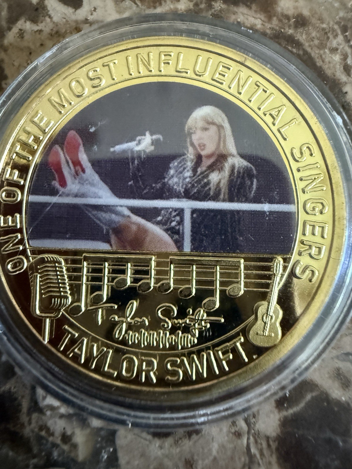 Taylor Swift “One of the Most Influential Singers” Coin/Medal in Capsule