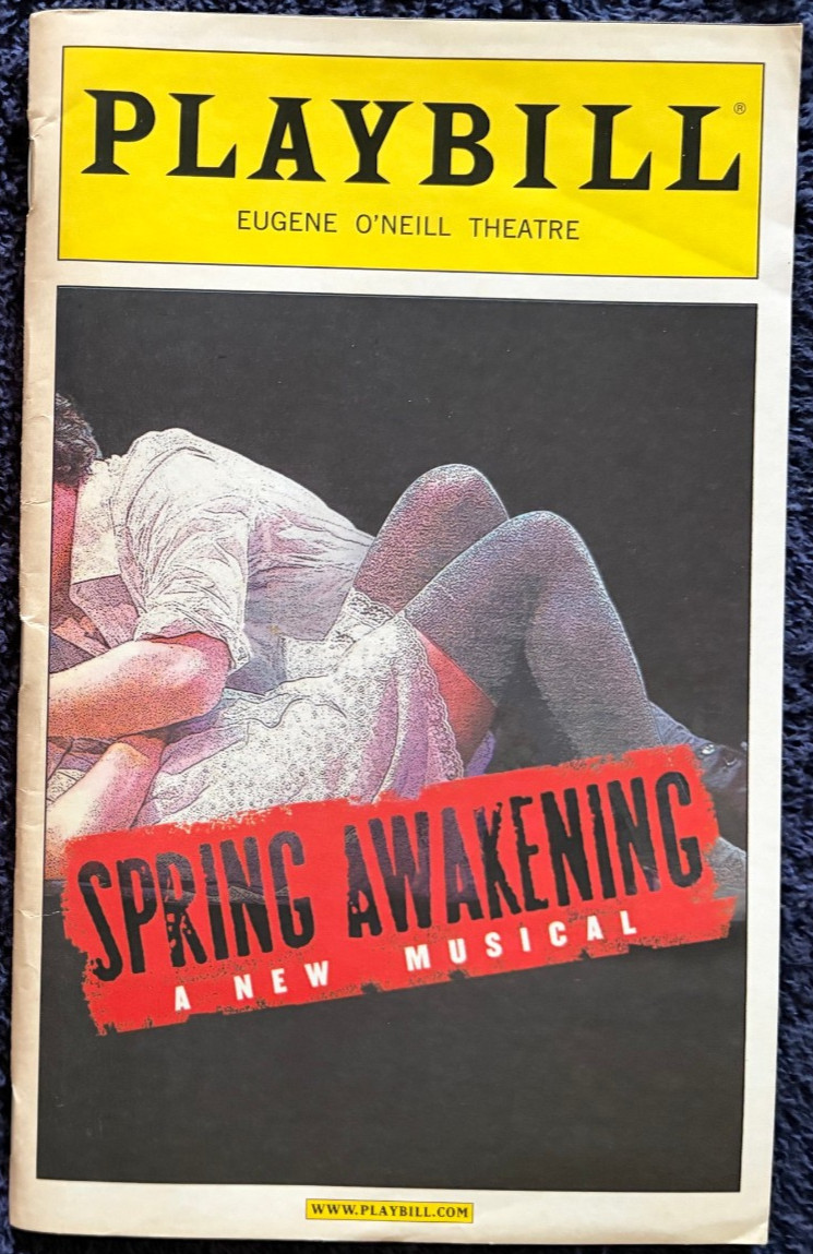 Spring Awakening Eugene O’Neill Theatre Playbill Apr 2007 Lea Michele Remy Zaken