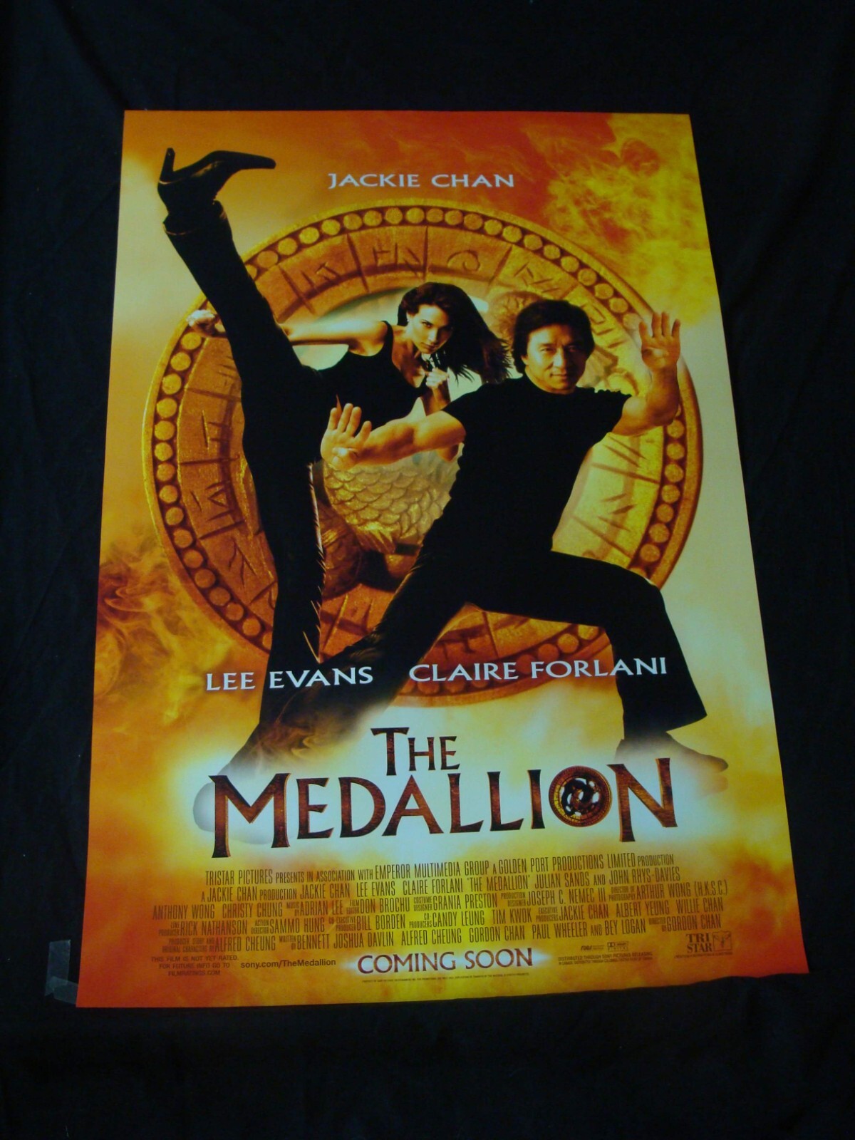 MEDALLION movie poster JACKIE CHAN CLAIRE FORLANI Original DS One sheet 27×40 20