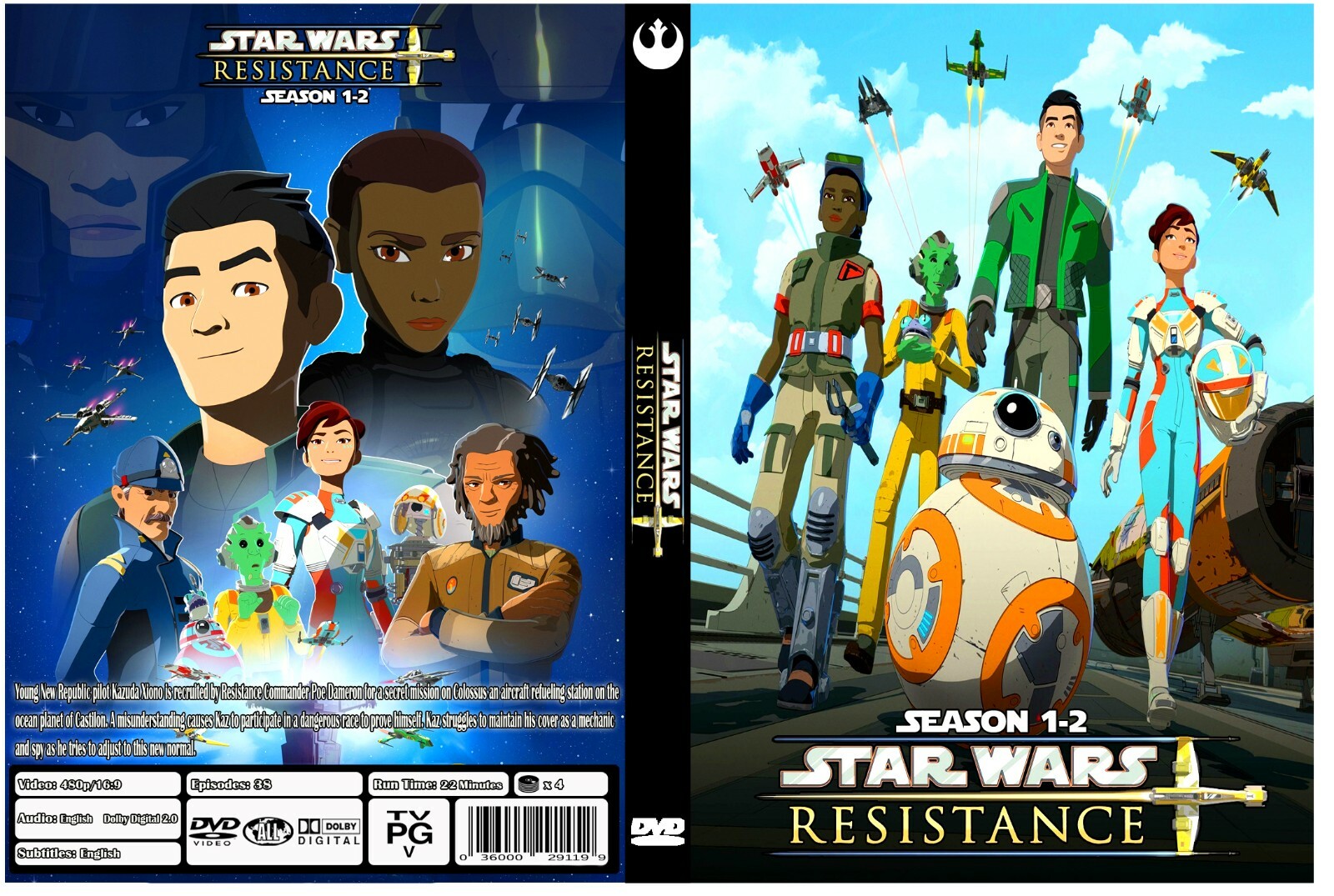 Star Wars Resistance Animated Series Season 1-2 English Audio with Eng Subs