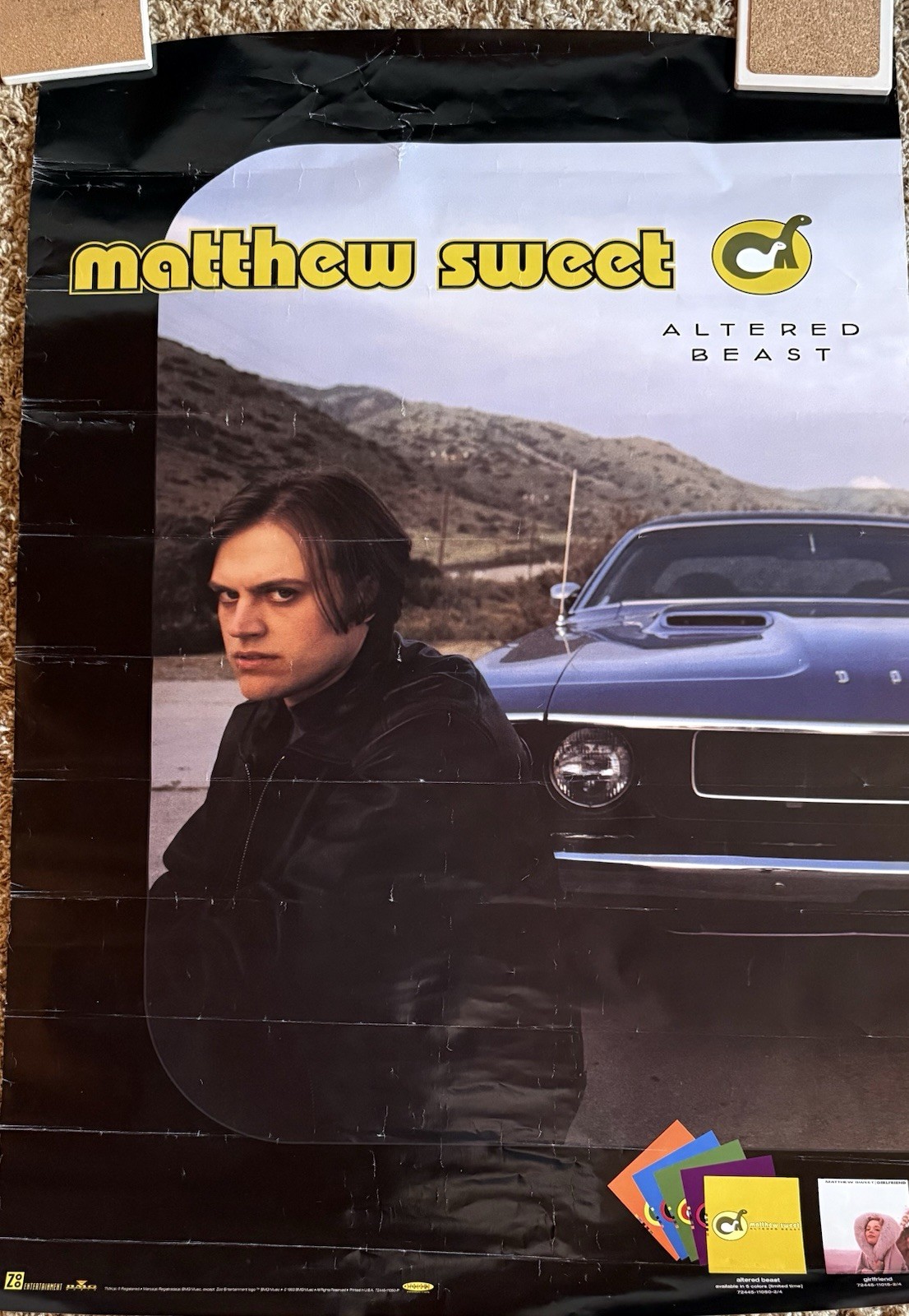 Matthew Sweet original Promo Poster “Altered Beast” 24 X 36 (July 1993)