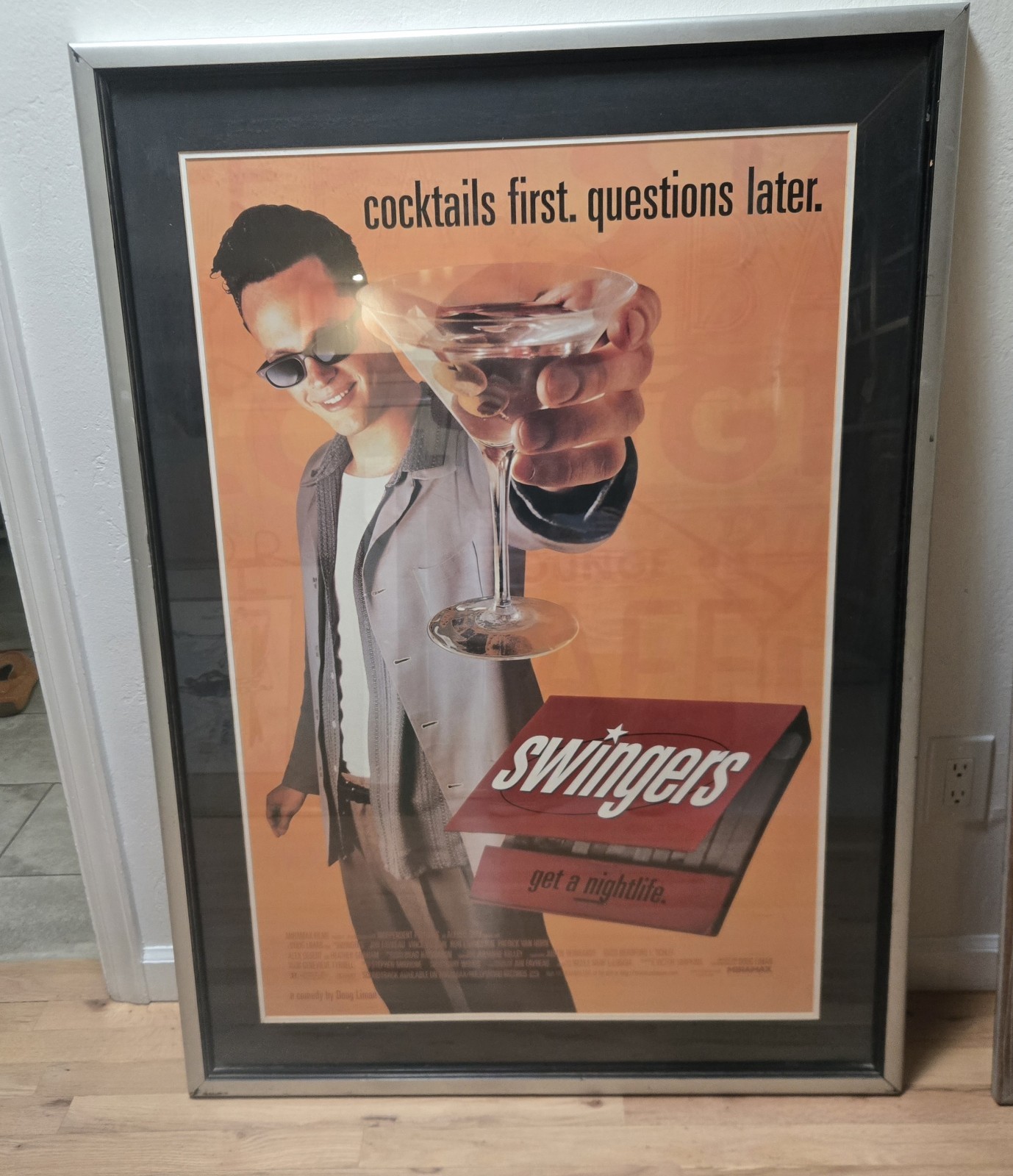 Swingers 1996 Vintage Framed Poster Miramax Films One Sheet Vince Vaughn