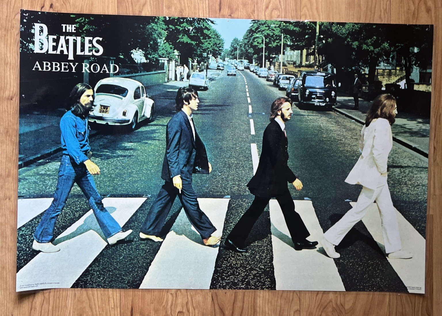 The Beatles Abbey Road Laminated Poster 24″x36″ 2007 Apple Corp Ltd.