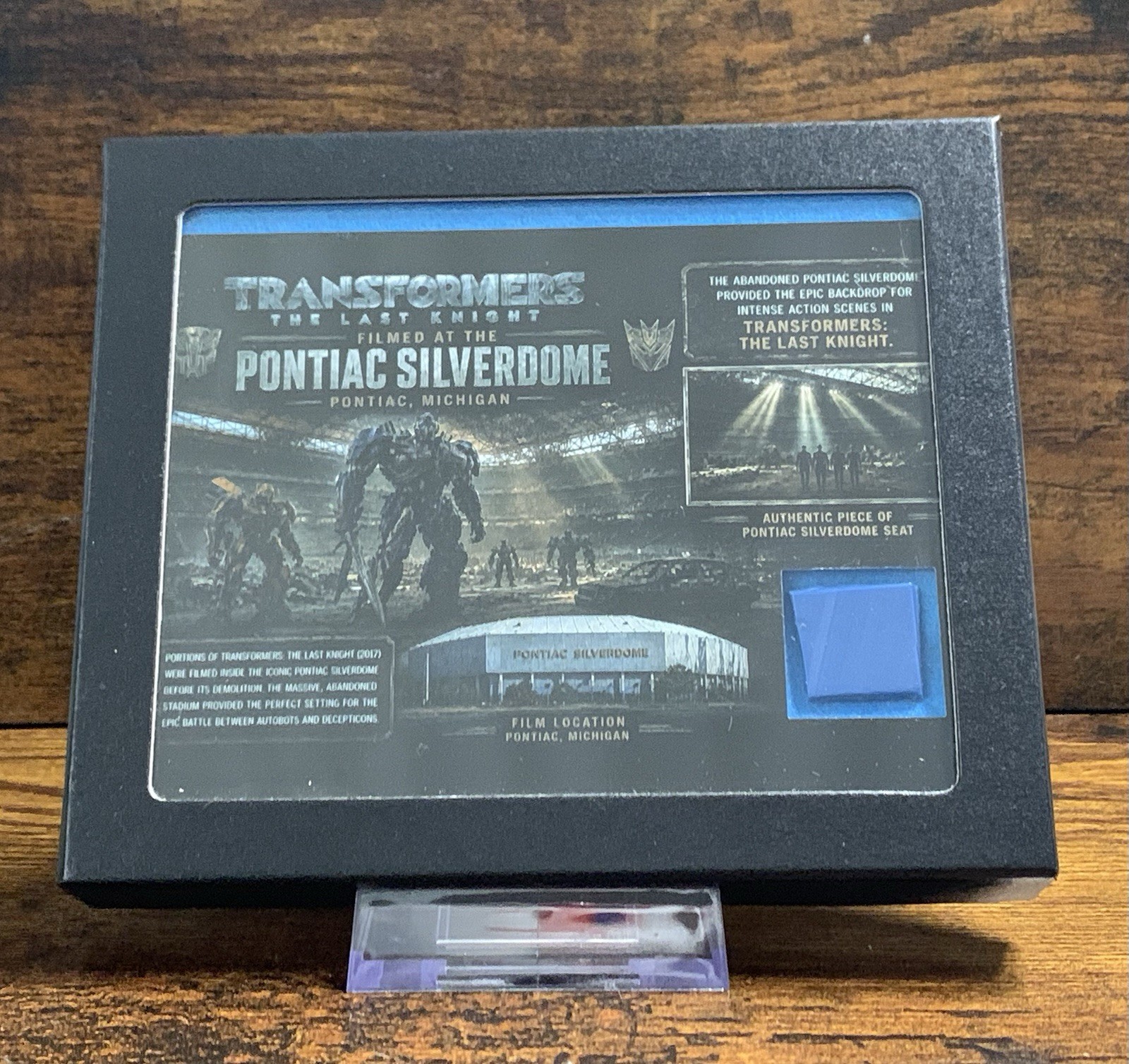 Transformers The Last Knight Relic Card Pontiac Silverdome Seat Fragment