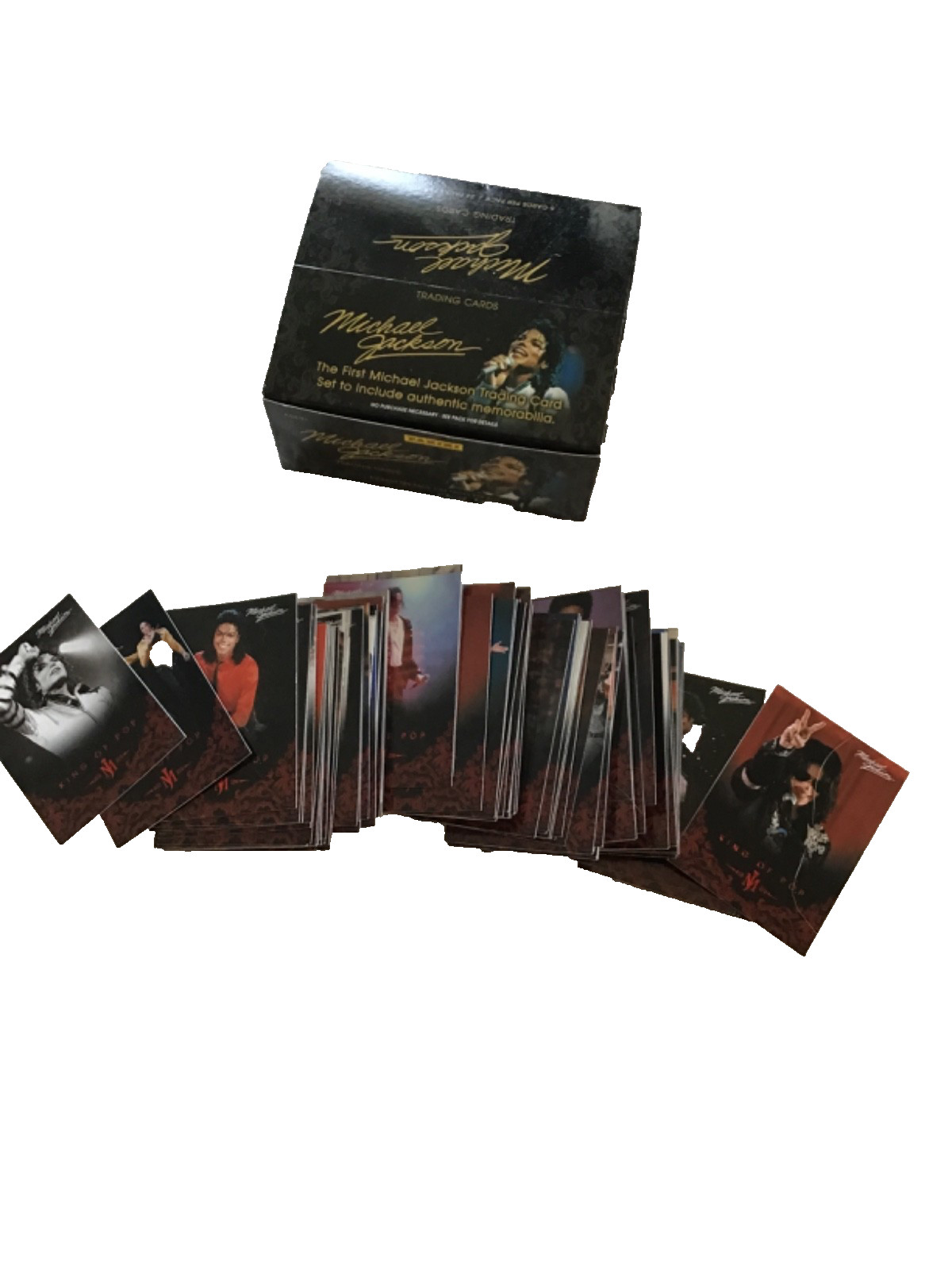 New Michael Jackson Official Panini 2011 Red Foil Base Set 1 to 112 W/Empty Box