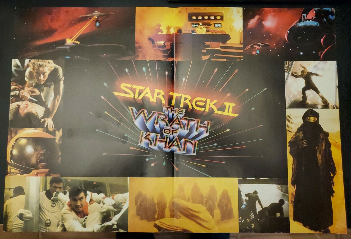 Vintage 1982 Star Trek II The Wrath Of Khan Movie Promo Poster Ad Variety 22×15