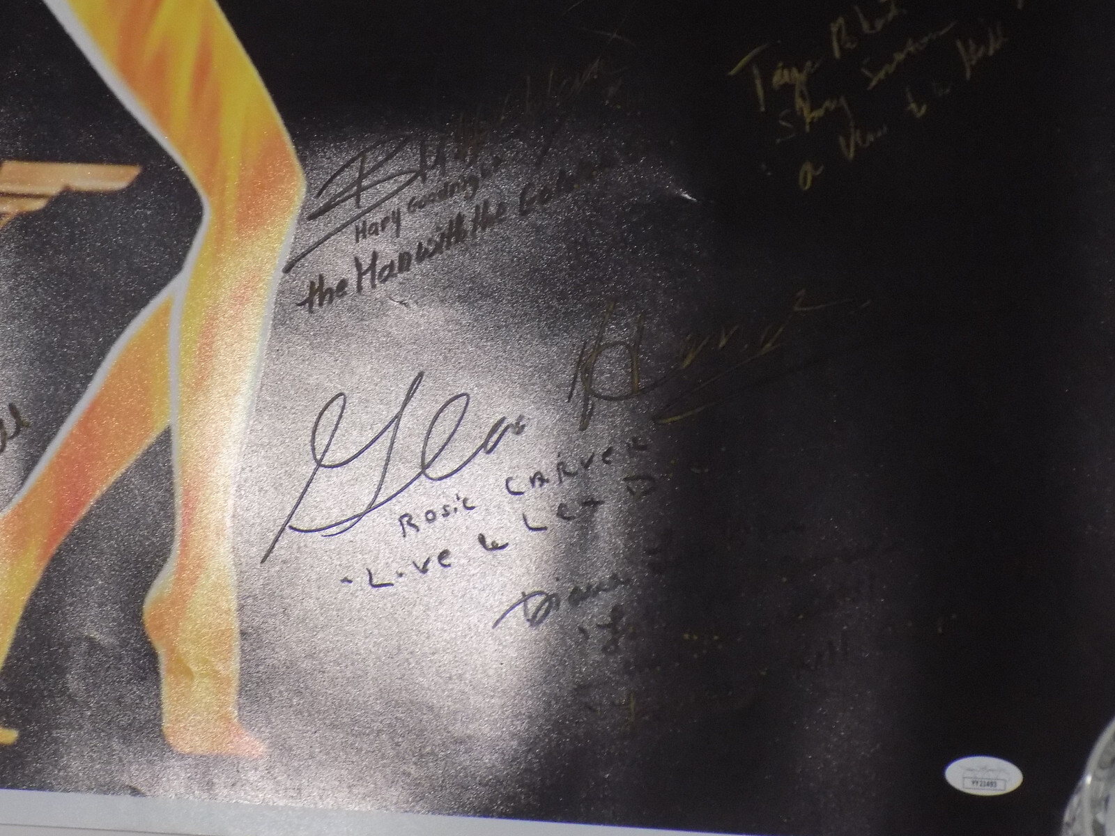 JSA 💎 JAMES BOND Multi Signed BRUCE GLOVER +17 Actors & Actresses 24×32 Poster