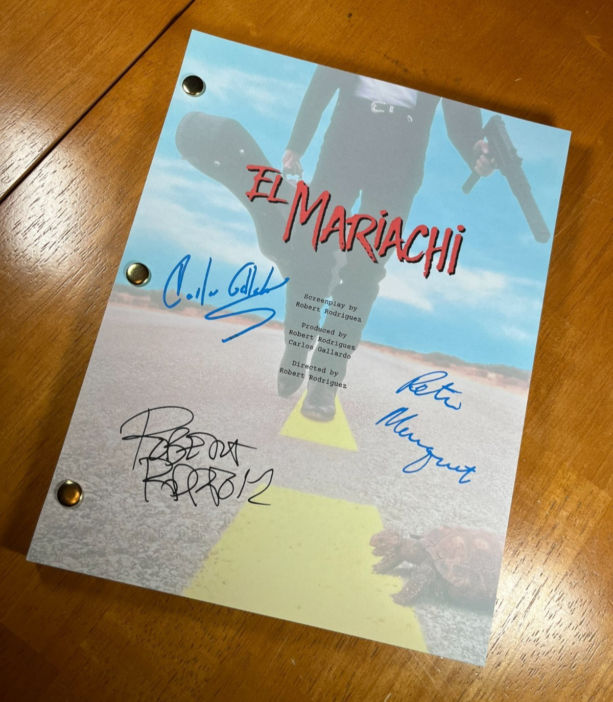 El Mariachi Script Signed- Autograph Reprints- 94 Pgs- Robert Rodriguez- Western